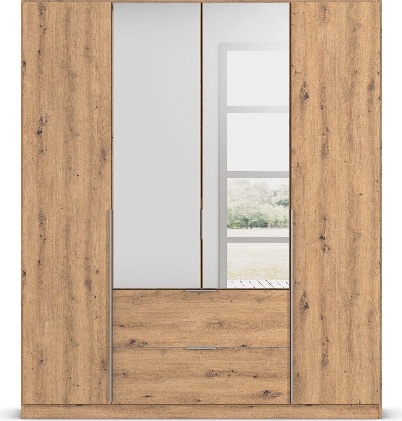 rauch Draaideurkast Kledingkast kast garderobe AGORDO met decor- of hoogglansfront