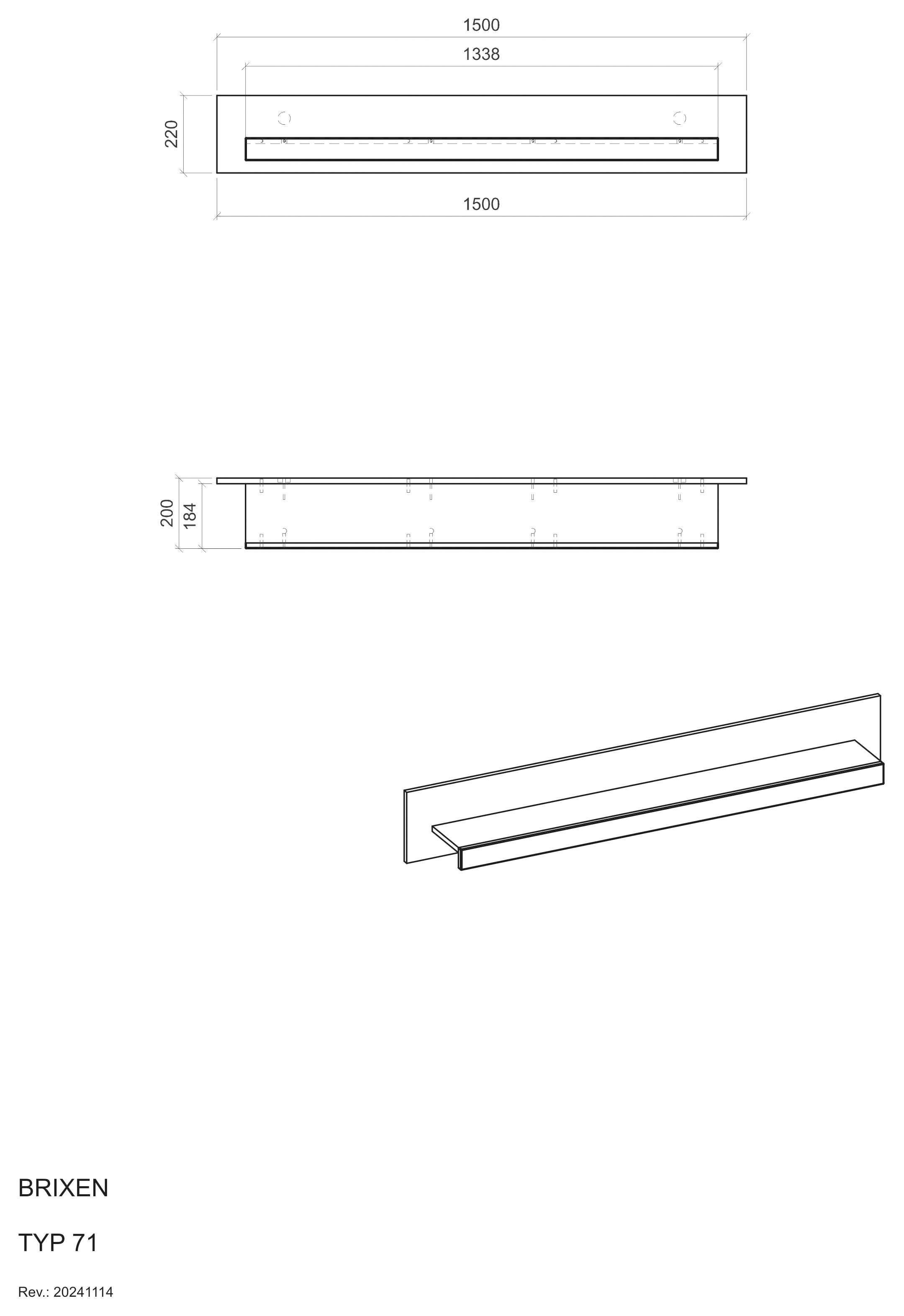 INOSIGN Wandrek Brixen, moderne wandplank, hangplank met opbergruimte veelzijdig inzetbaar wandrek, wit met eiken evoke decor