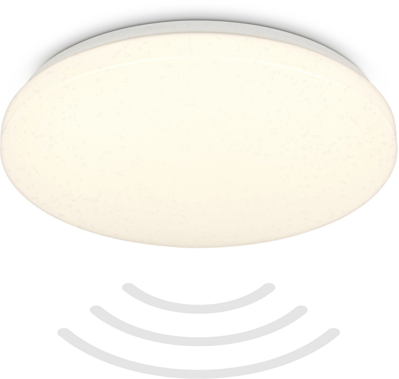 B.K.Licht Led-plafondlamp BK_DL1614 Bad plafondlamp met bewegingssensor, 3m bereik 120° detectiehoek