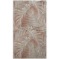bodenmeister fotobehang palmbladeren koperkleur grijs bruin
