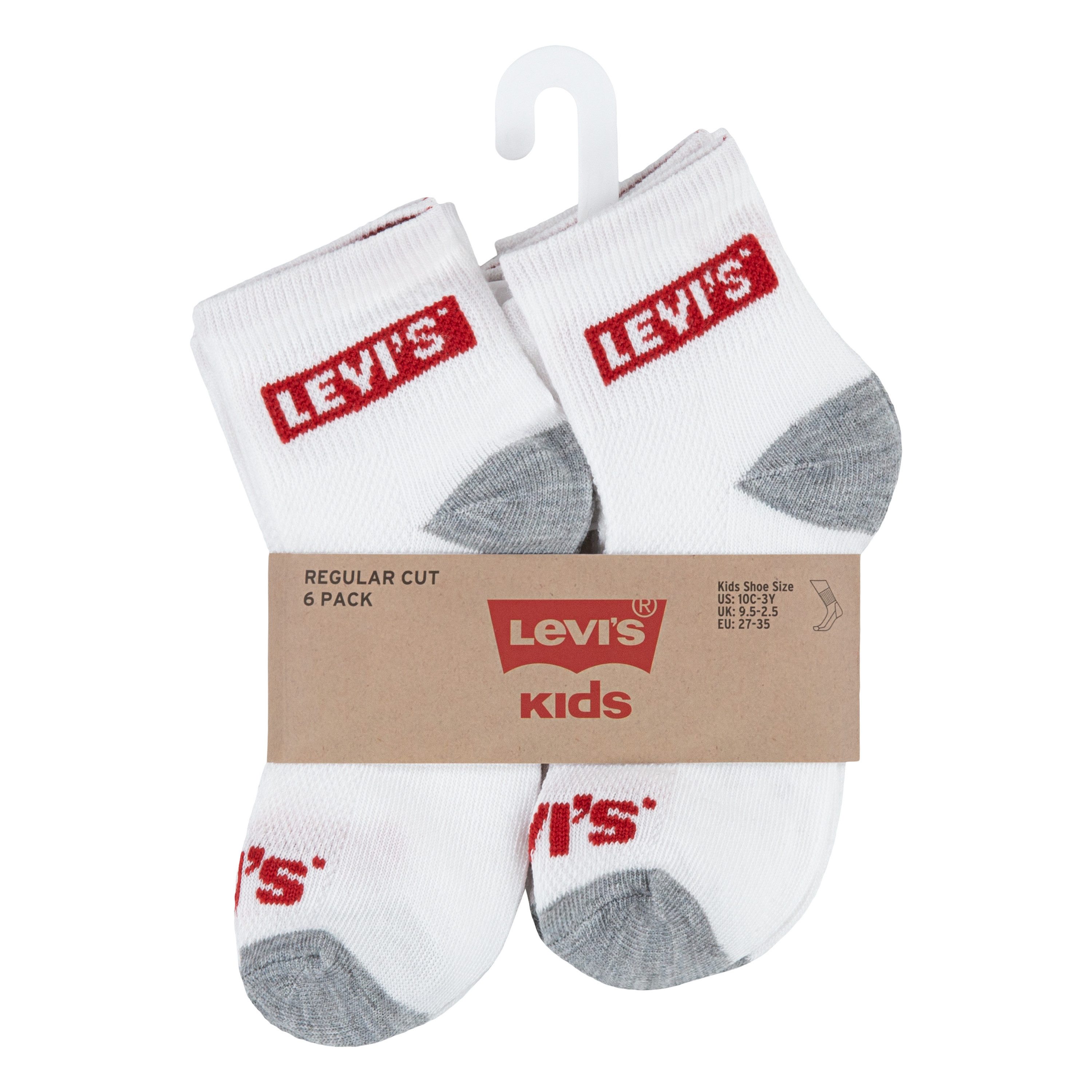 Levi's Kidswear Korte sokken LHN BOX TAB LOW CUT 6PK MarkeL (set, 6 paar)
