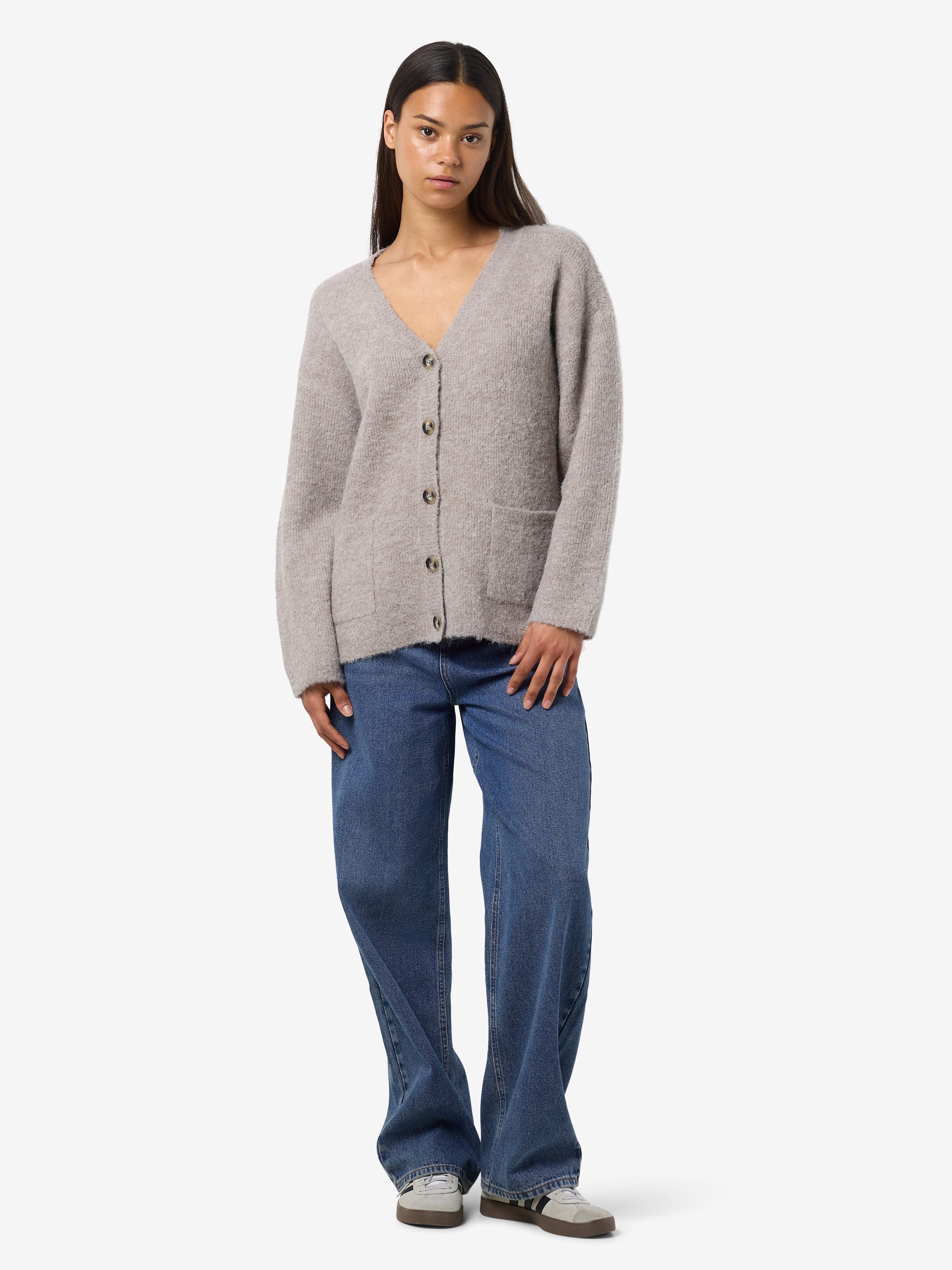 Noisy may Vest NMDOLLY L/S KNIT CARDIGAN FWD NOOS