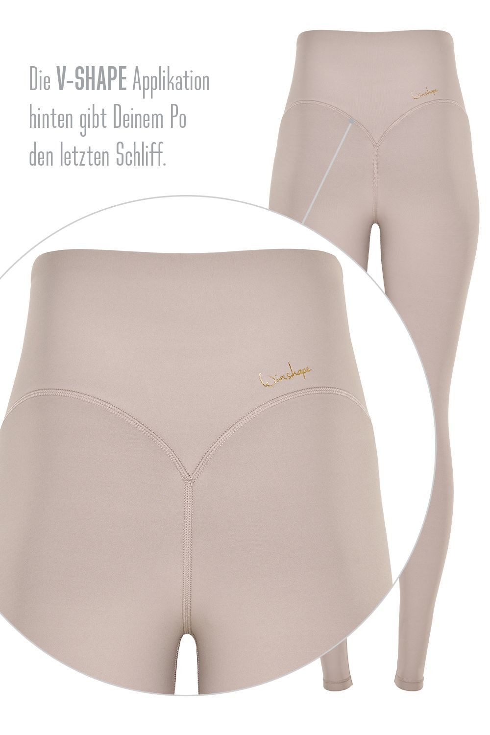 Winshape Legging Functional Comfort HWL117C met v-vorm applicatie en core-band