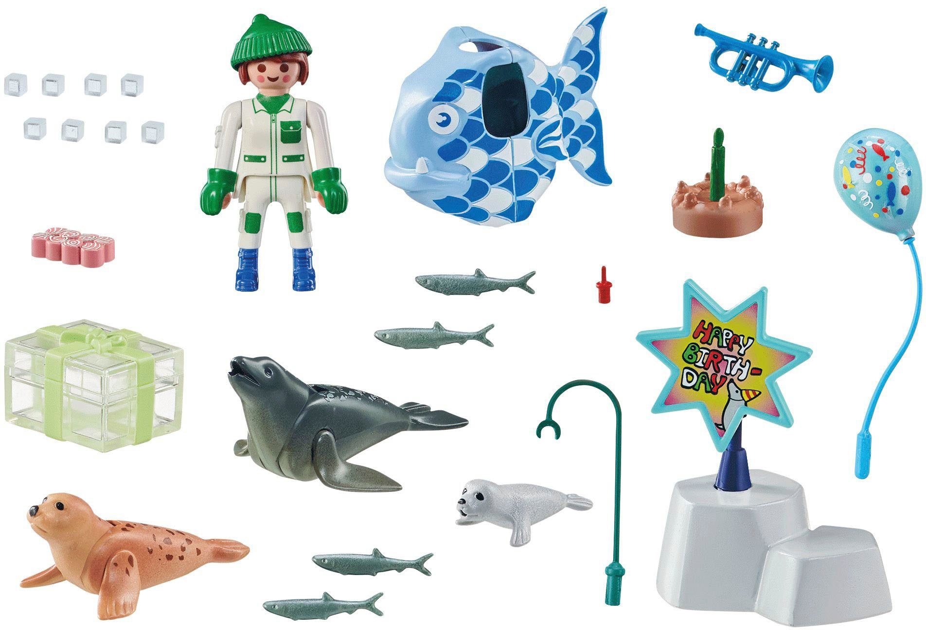 Playmobil® Constructie-speelset Dieren voeren (71448), Family Fun (39-delig)