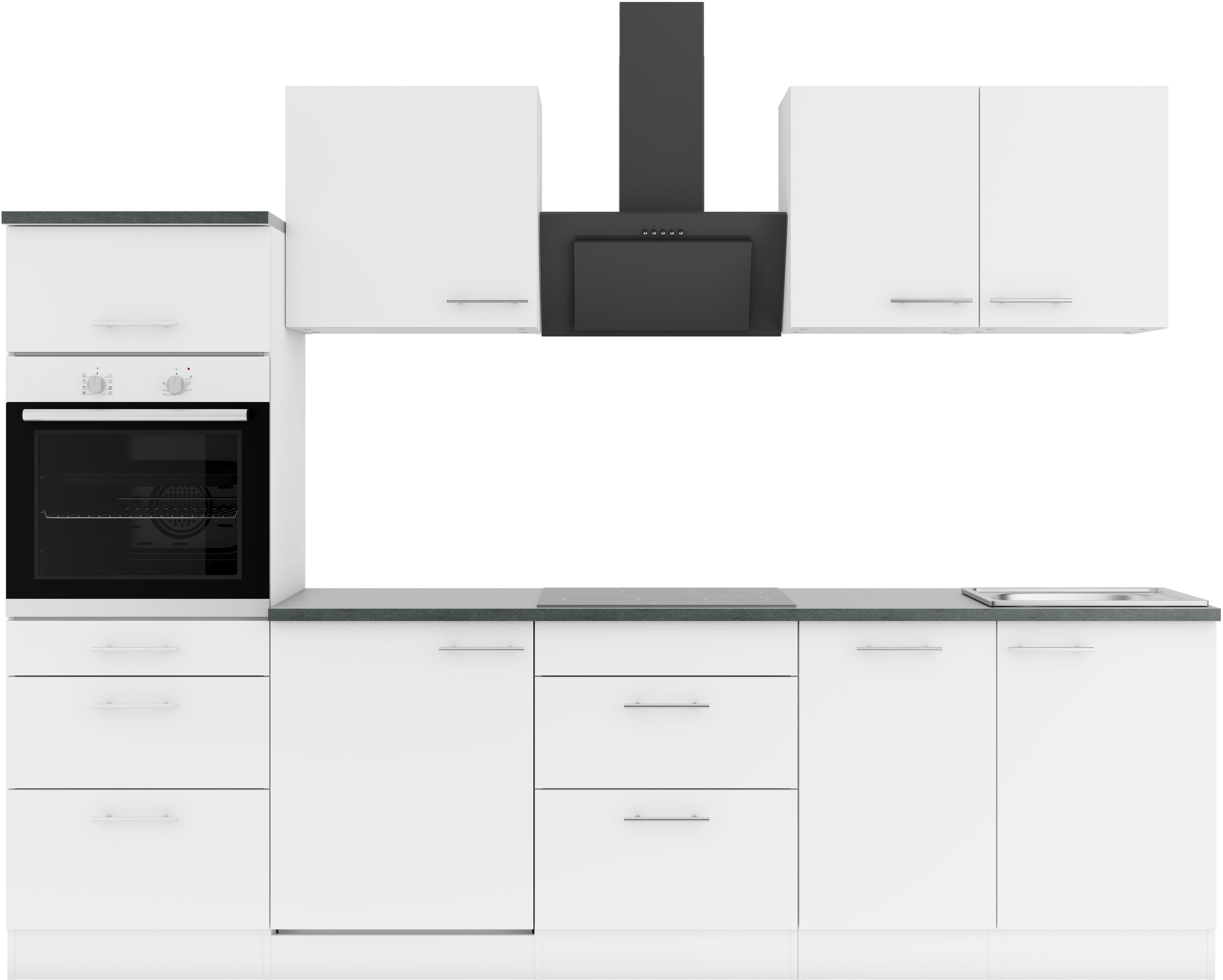OPTIFIT Keuken Bella Breedte 210 cm, optioneel met elektrische apparaten