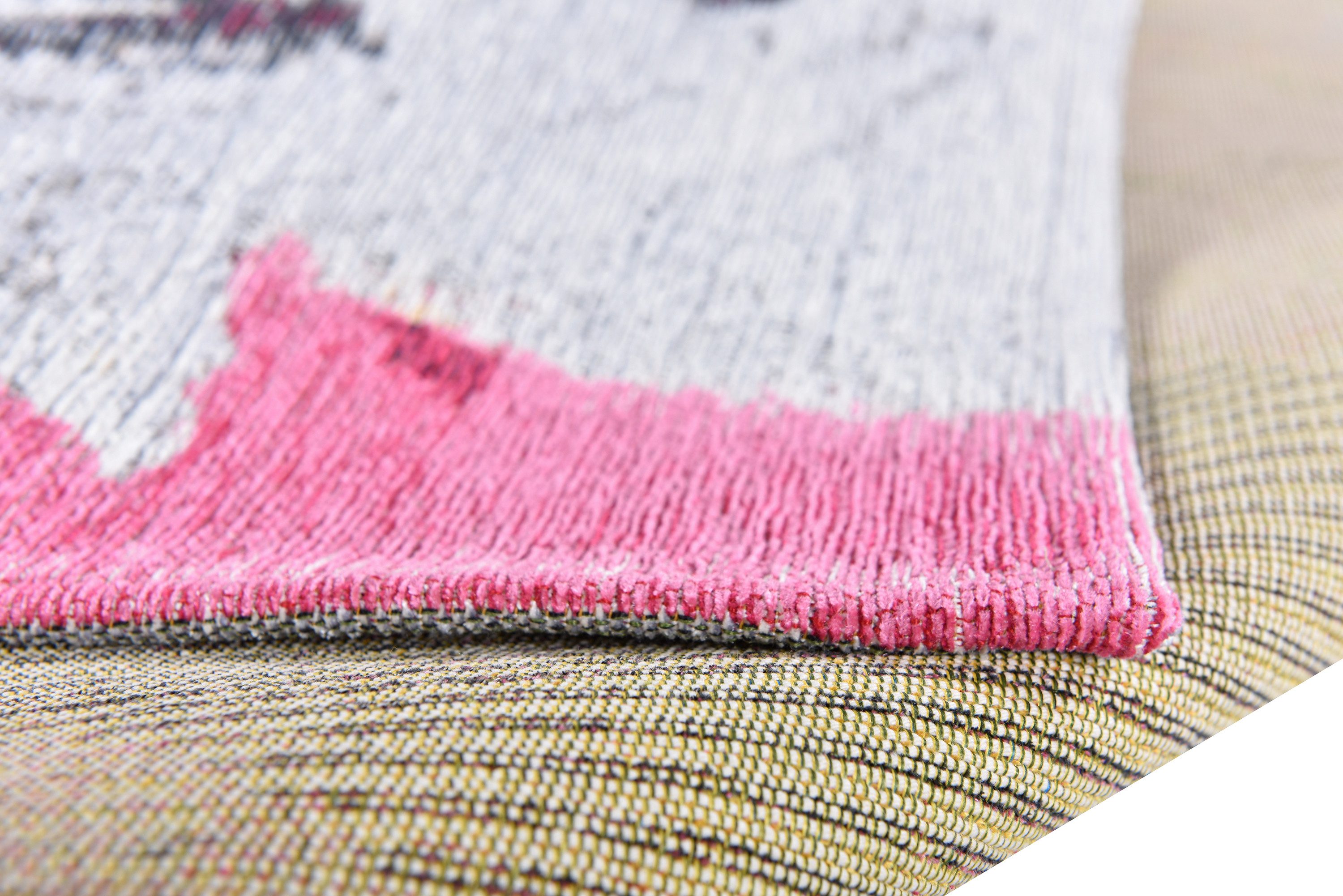 Gino Falcone Vloerkleed Cosima-107 plat geweven jacquard-vloerkleed, met chenillegaren, modern design