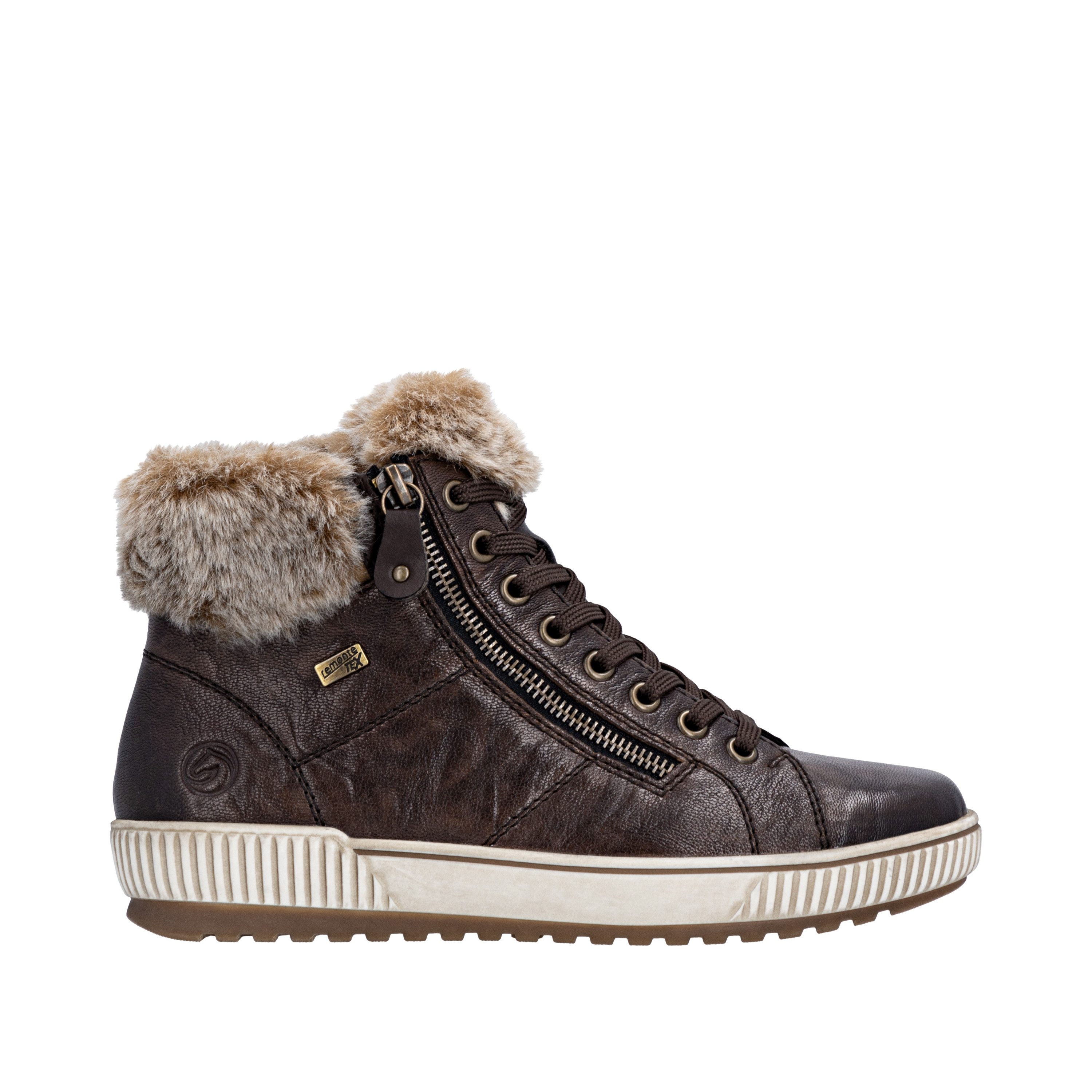 Remonte Winterlaarzen , plateau, outdoorschoen veterschoenen met waterafstotende tex-membraan