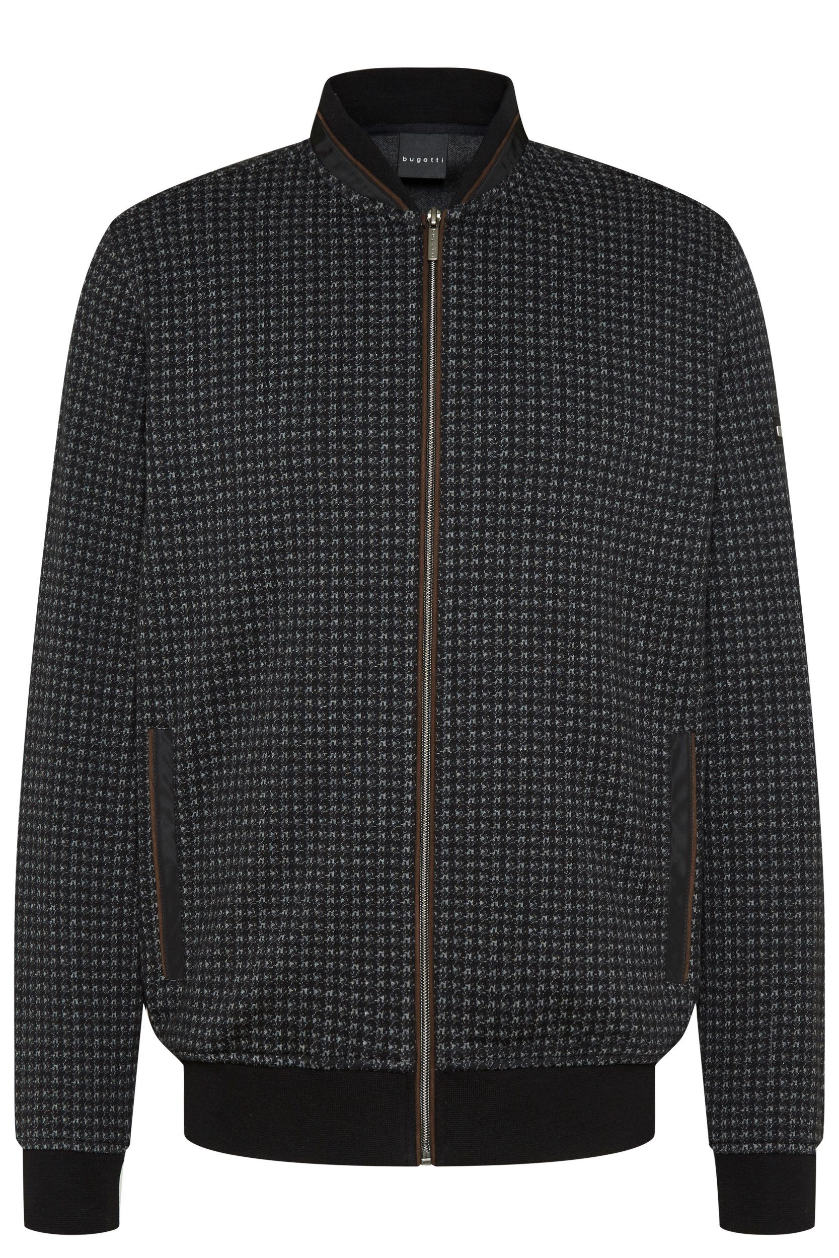 Bugatti Sweatvest met collegkraag