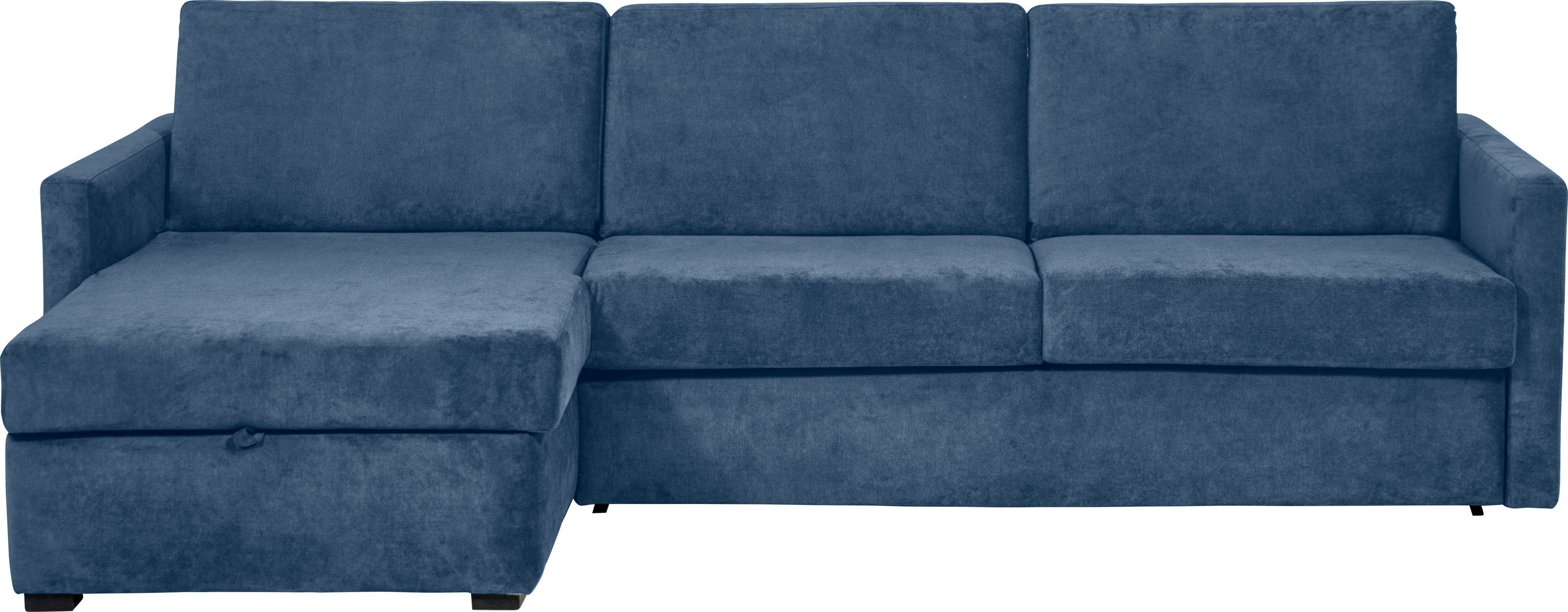 Places of Style Slaapbank GOLDPOINT hoekbank 264 cm, ligoppervlak (140/200 cm), L-vorm, Slaapfunctie, Bonell-binnenveringsmatras en volwaardige bedfunctie
