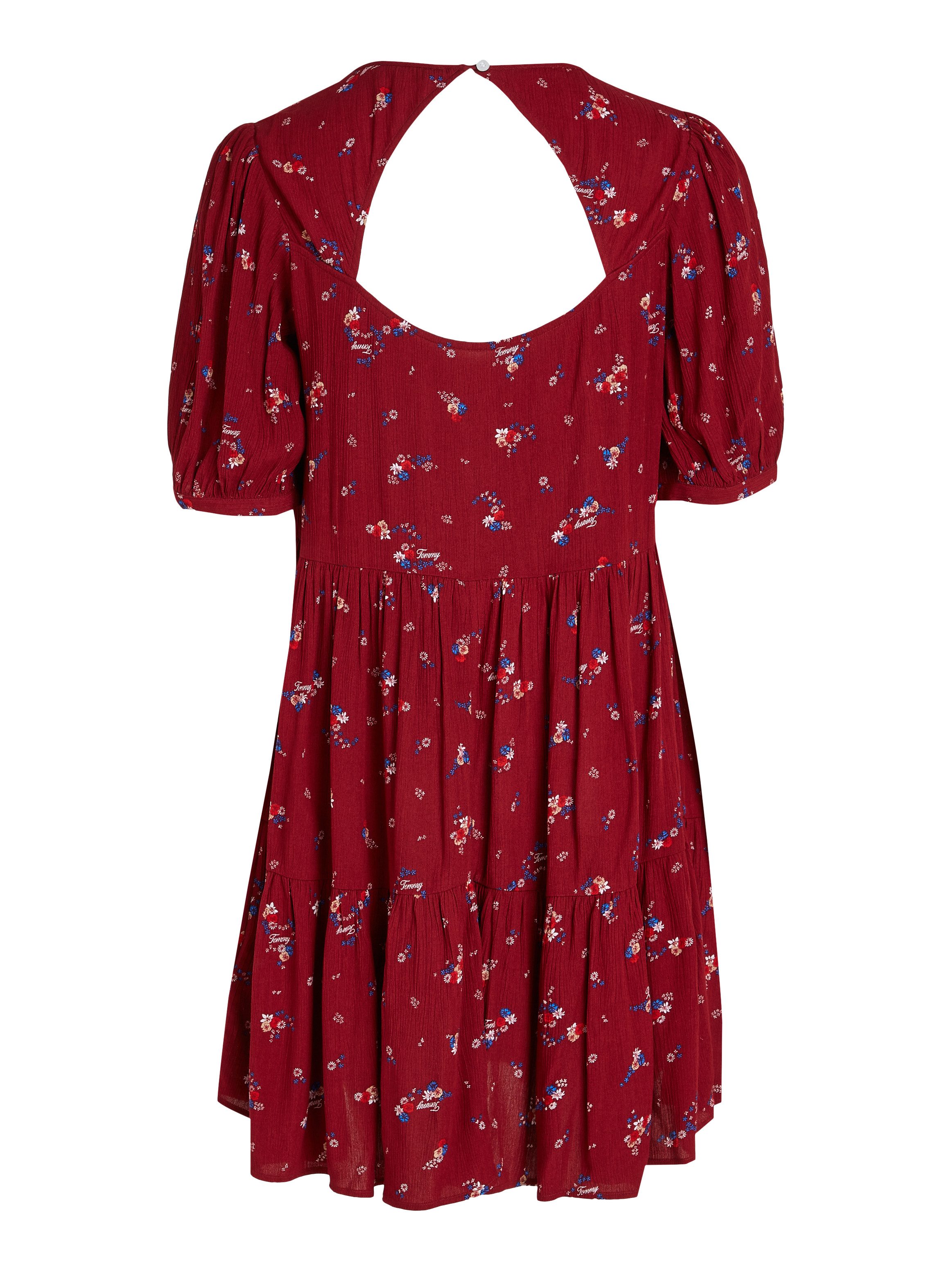 TOMMY JEANS Blousejurk TJW FLORAL TIERED ALINE DRESS