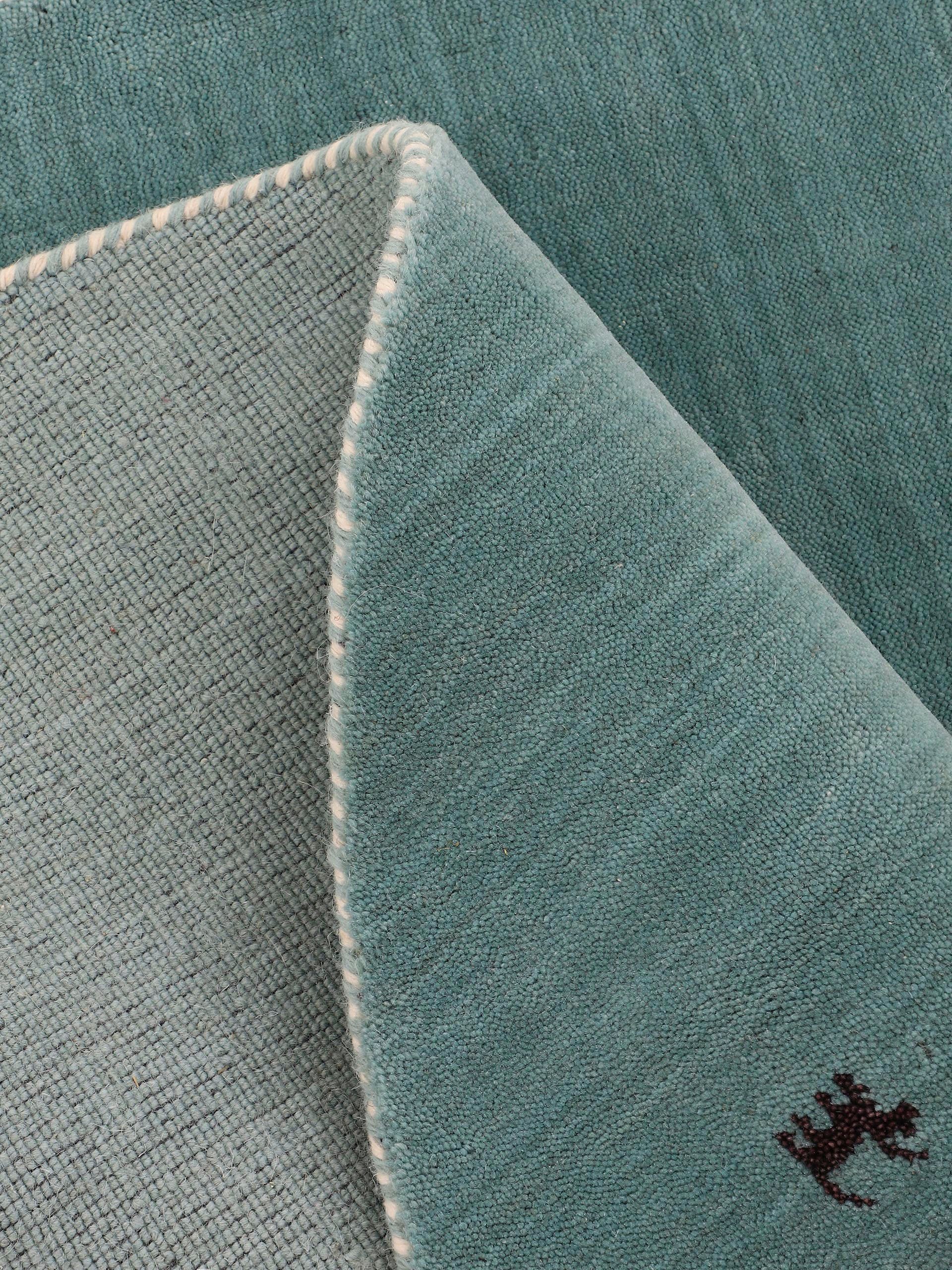 carpetfine Wollen kleed Gabbeh Uni, ook als loper verkrijgbaar