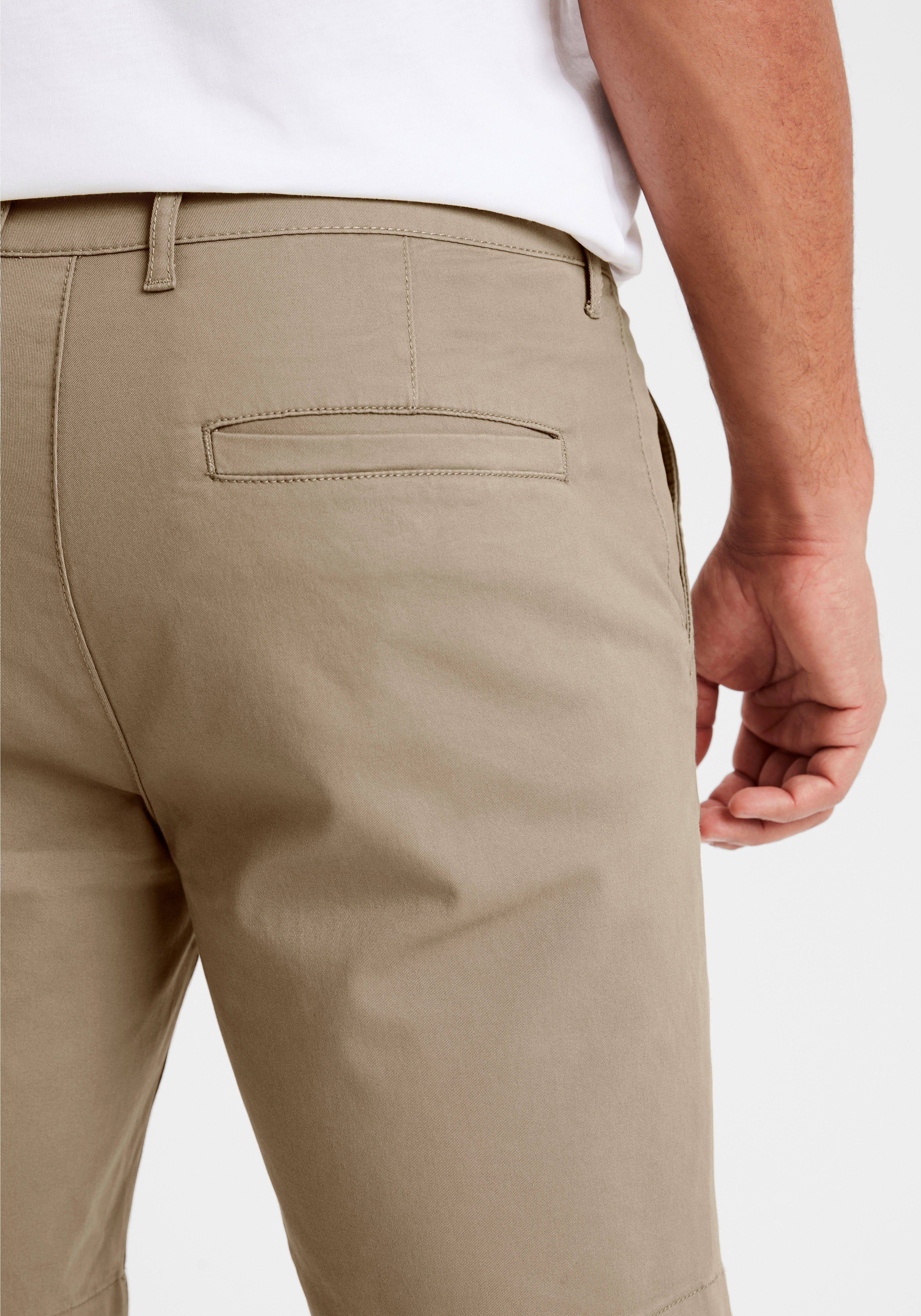H.I.S Chino-short Regular fit Shorts van elastische katoenkwaliteit