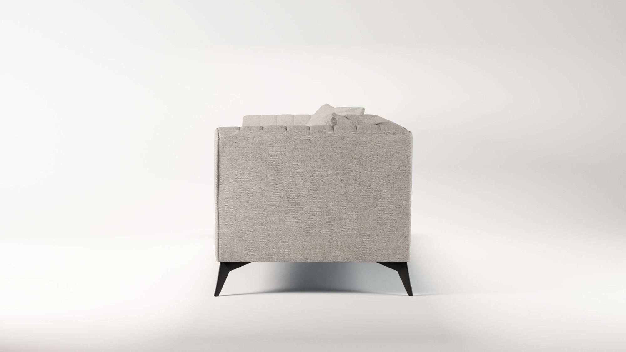 Places of Style 4-zitsbank MATTHEW elegant designsofa, afmetingen B/D/H: 231/86/74 cm XXL, stiksels in de rug, losse zitkussens, inclusief 2. sierkussen