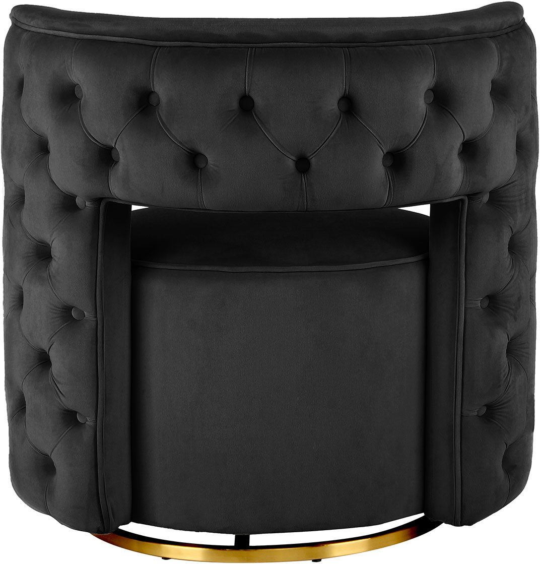Kayoom Fauteuil Draaistoel Beverly 125, draaibaar, frame van staal, fluweelachtige oppervlakte (1 stuk)
