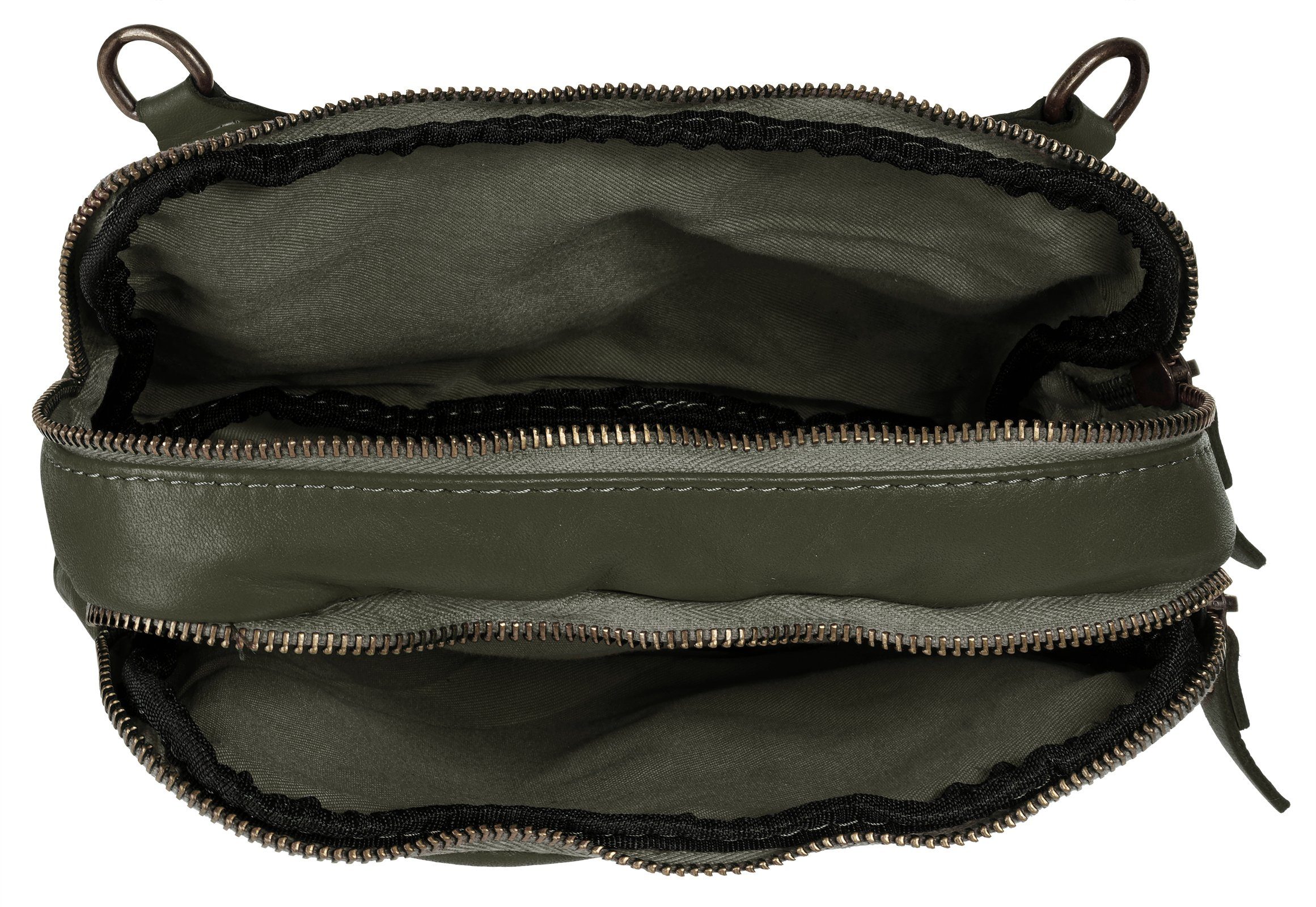 Samantha Look Schoudertas echt leer, made in italy