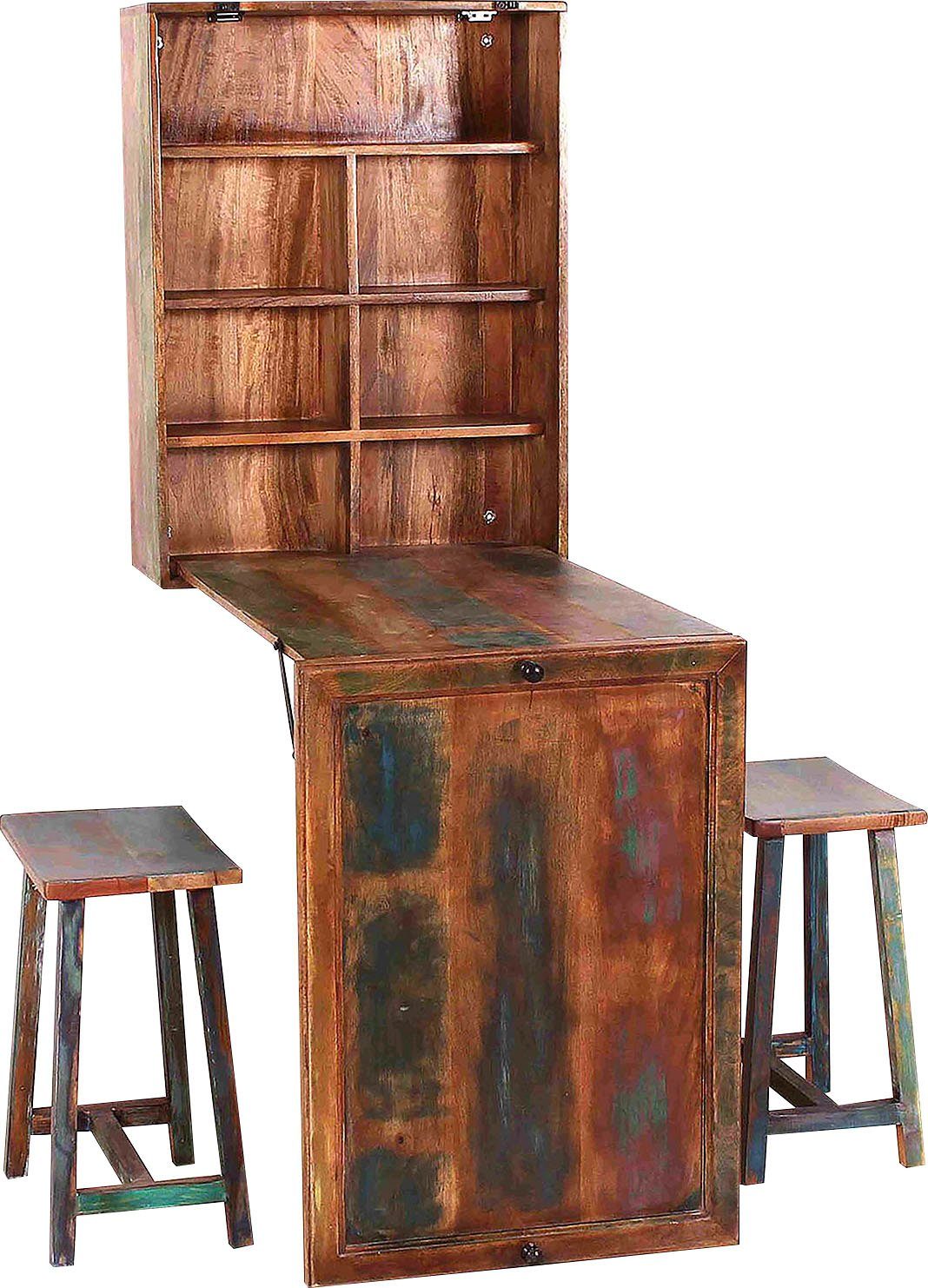 SIT Klaptafel inclusief 2 hockers eettafels multicolor