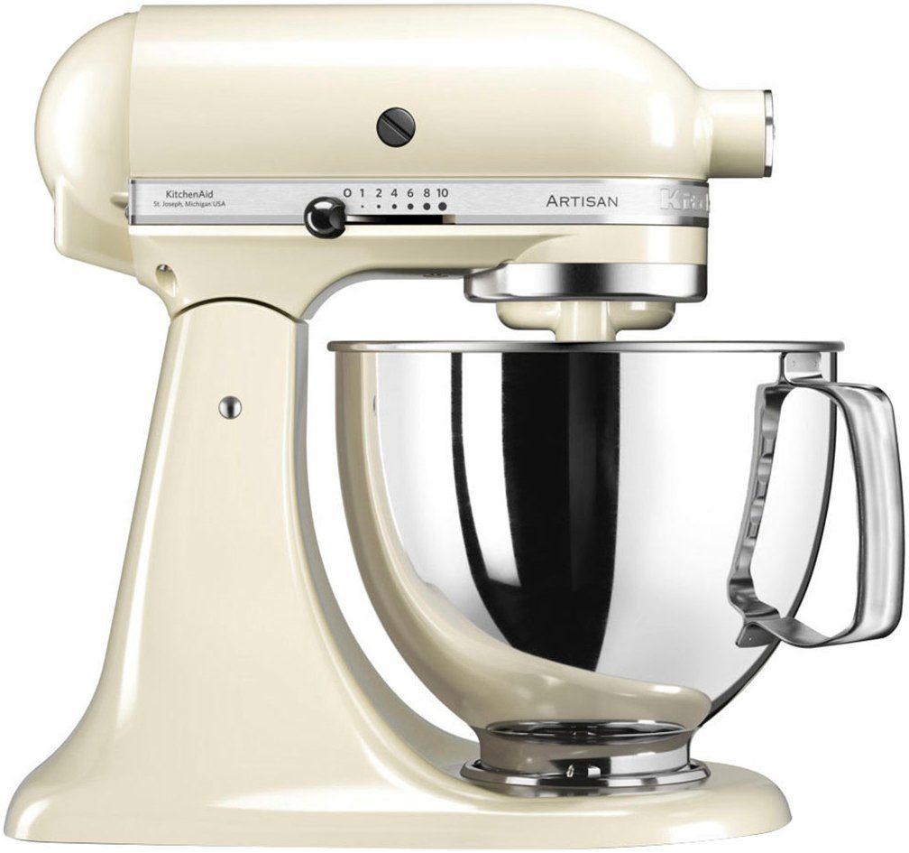 KitchenAid Keukenmachine 5KSM125EAC Gratis vleesmolen + groentesnijder m. 3 trommels (waarde ca. 278,-€ adviesprijs)