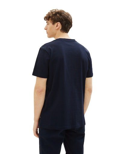 Tom Tailor Denim T-shirt met logo-frontprint