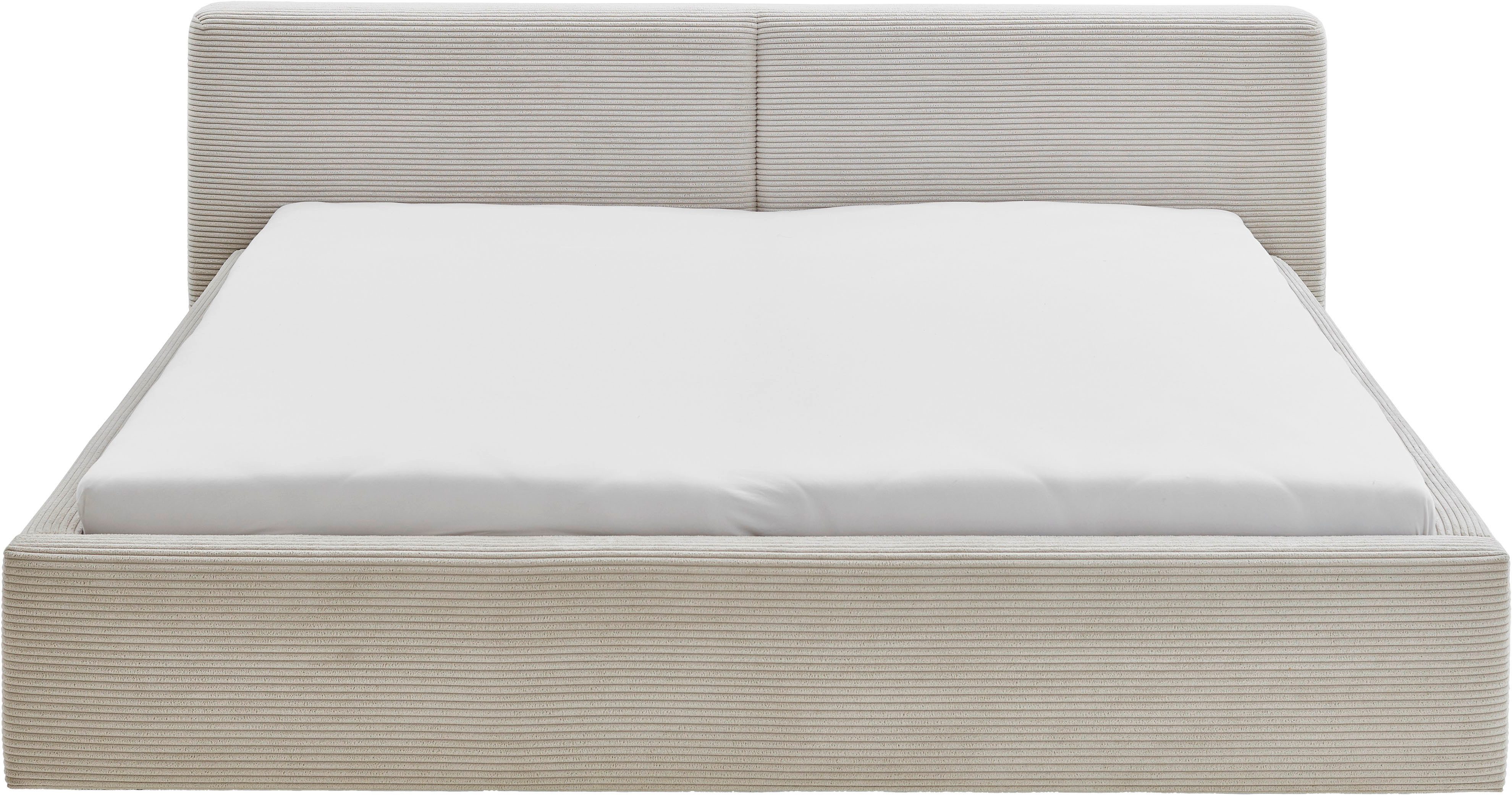 meise.möbel Gestoffeerd bed Cube optioneel met matras en bedlade