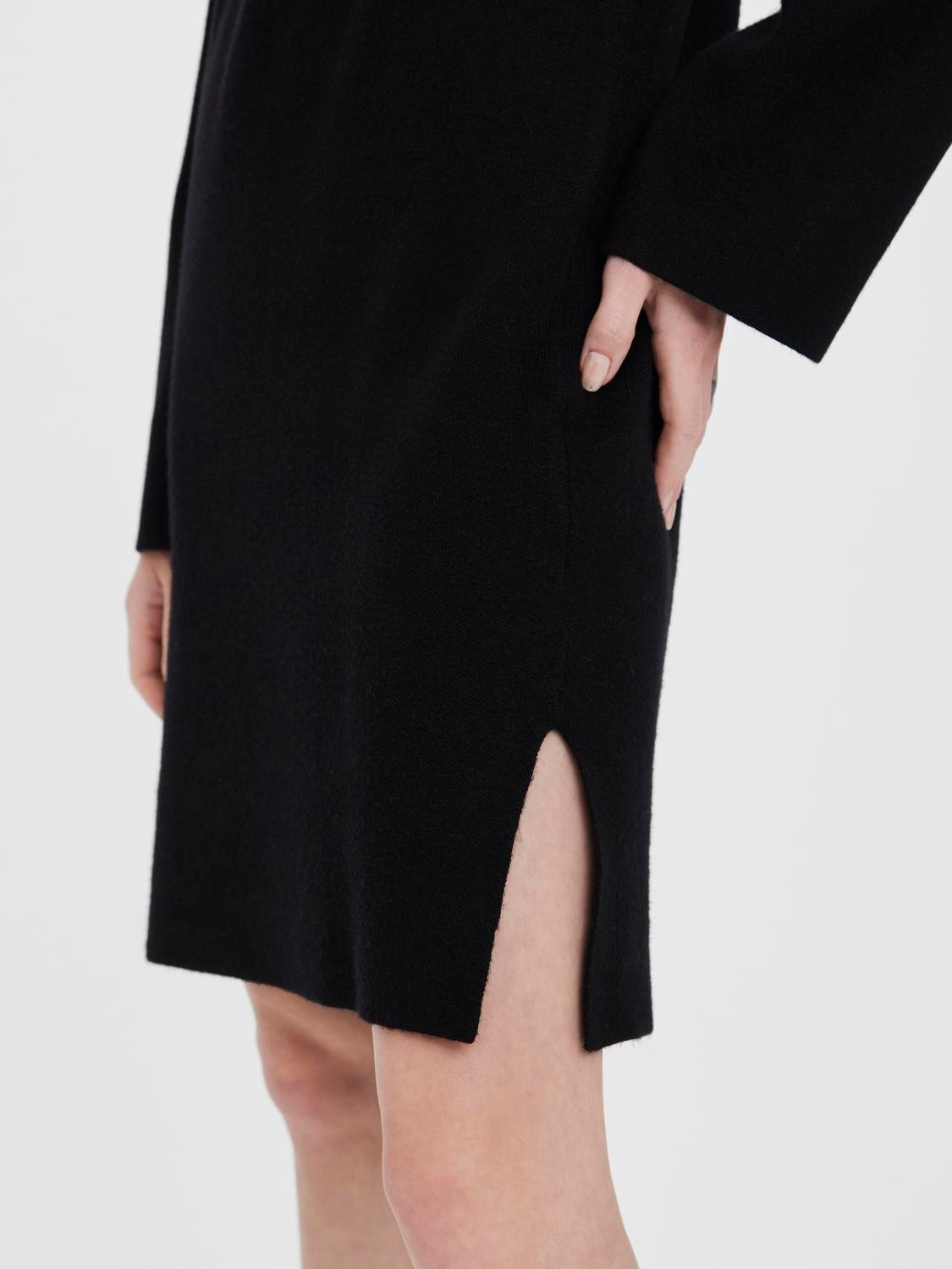 Vero Moda Gebreide jurk VMGOLDNEEDLE WIDE LS ONCK DRESS REP LCS