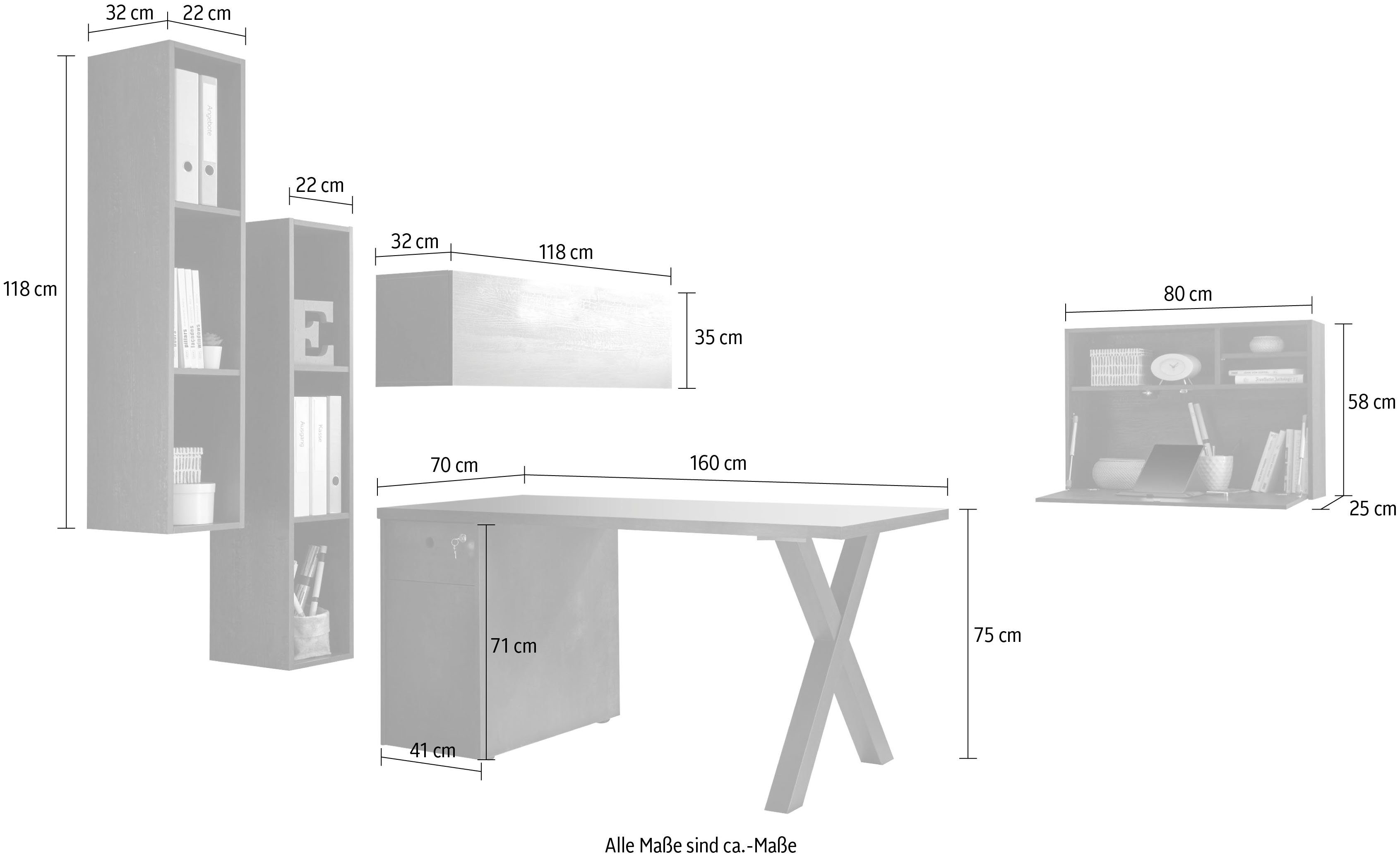 Mäusbacher Kantoormeubelset Big System Office (6-delig)