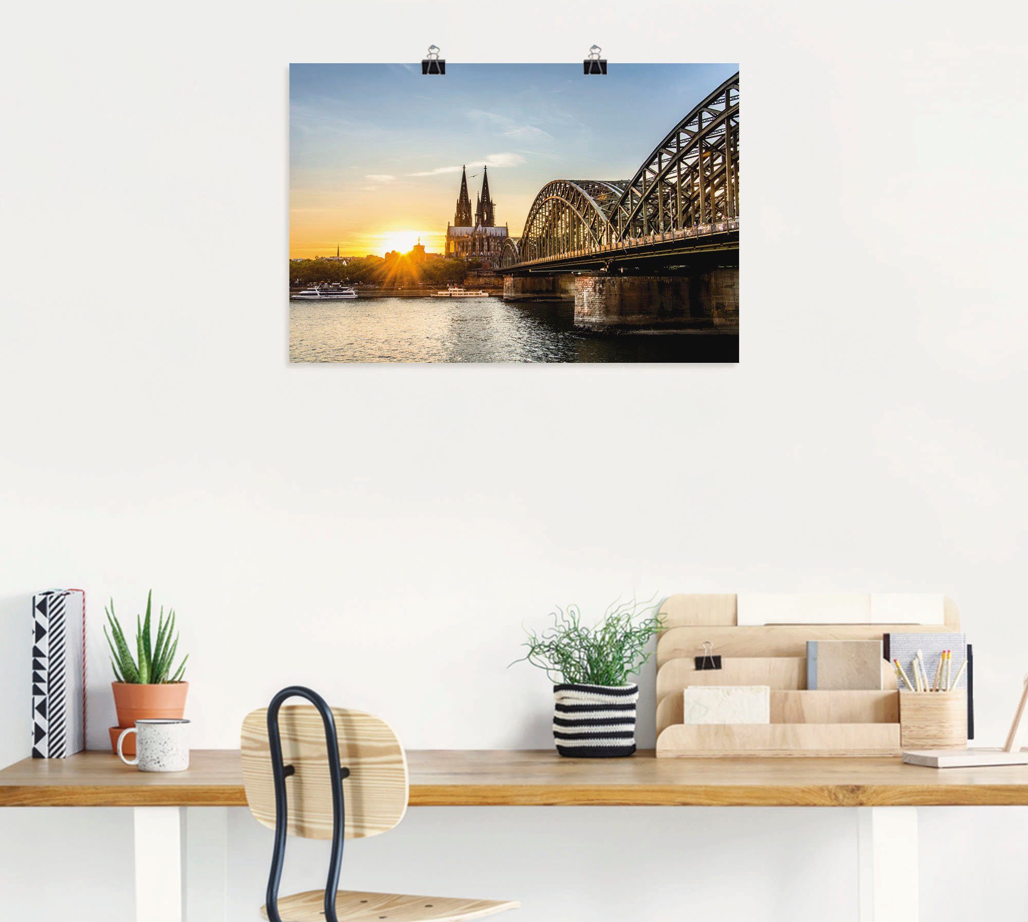 Artland Artprint Keulse domkerk als poster, muursticker in verschillende maten
