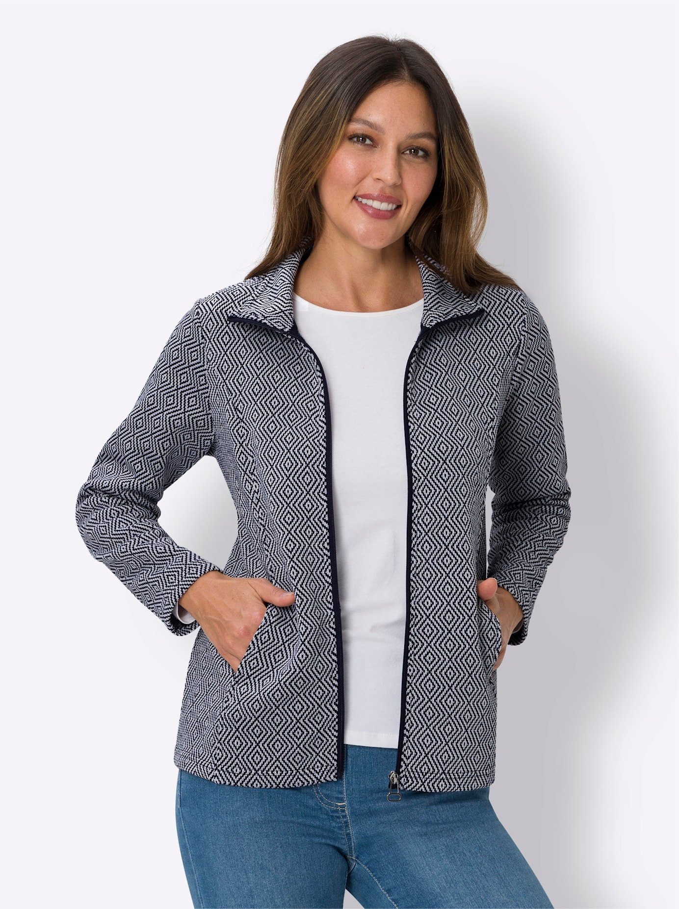Classic Basics Gebreid fleecejack