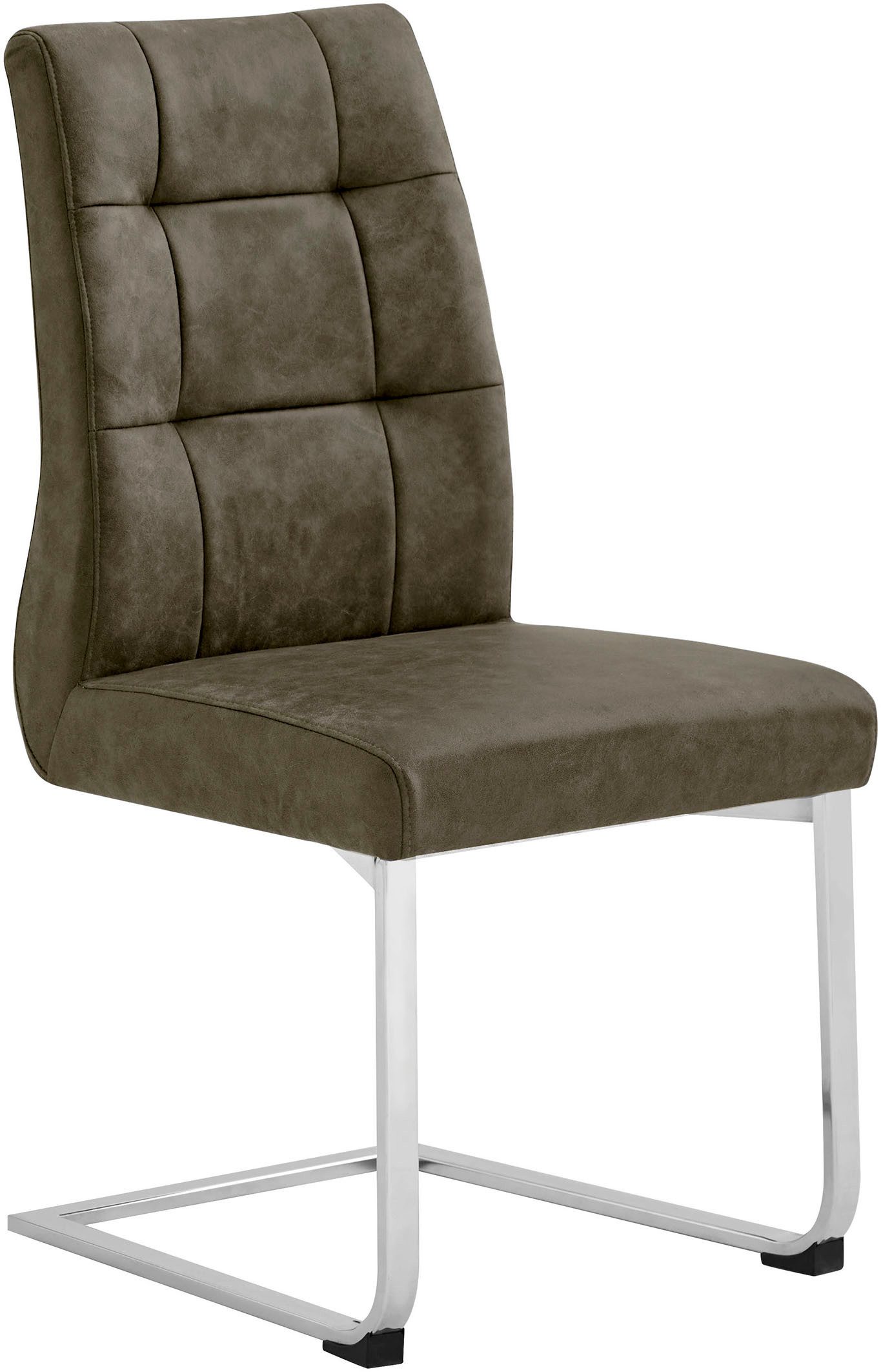 byLIVING Eetkamerstoel Marlen XXL belastbaar tot 150 kg, vintage bekleding, sledestoel (set, 2 stuks)