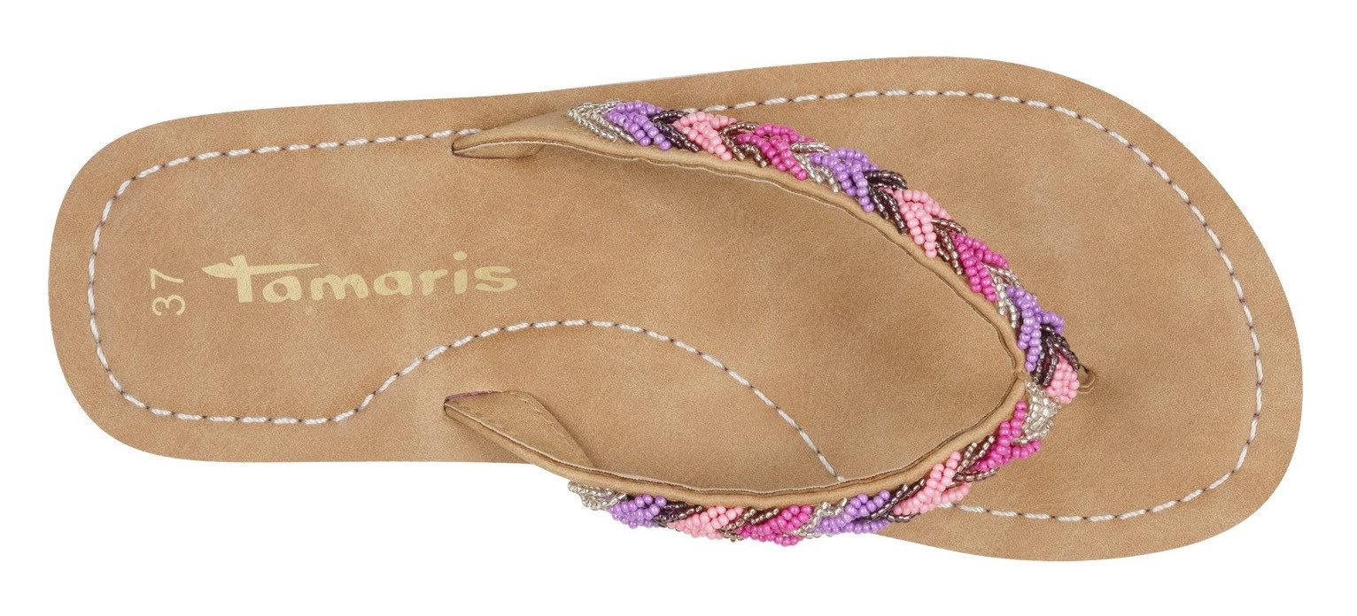 Tamaris Teenslippers , zomerschoen, slippers, strandschoen in vlechtlook