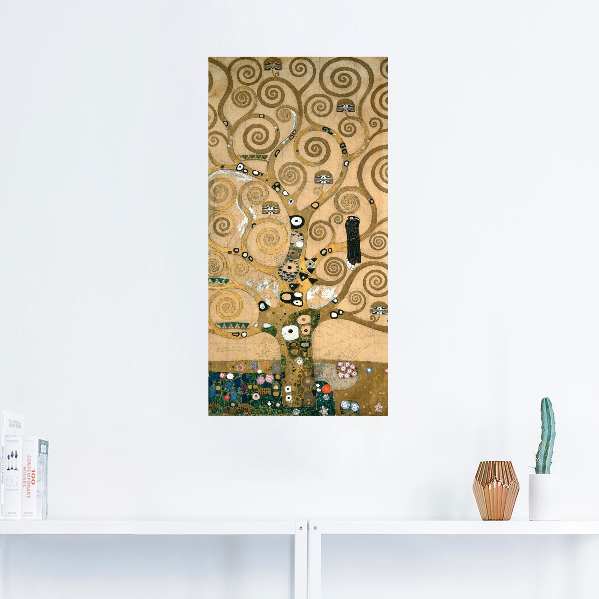 Artland Artprint Levensboom. Detail, werksjabloon als artprint op linnen, poster, muursticker in verschillende maten