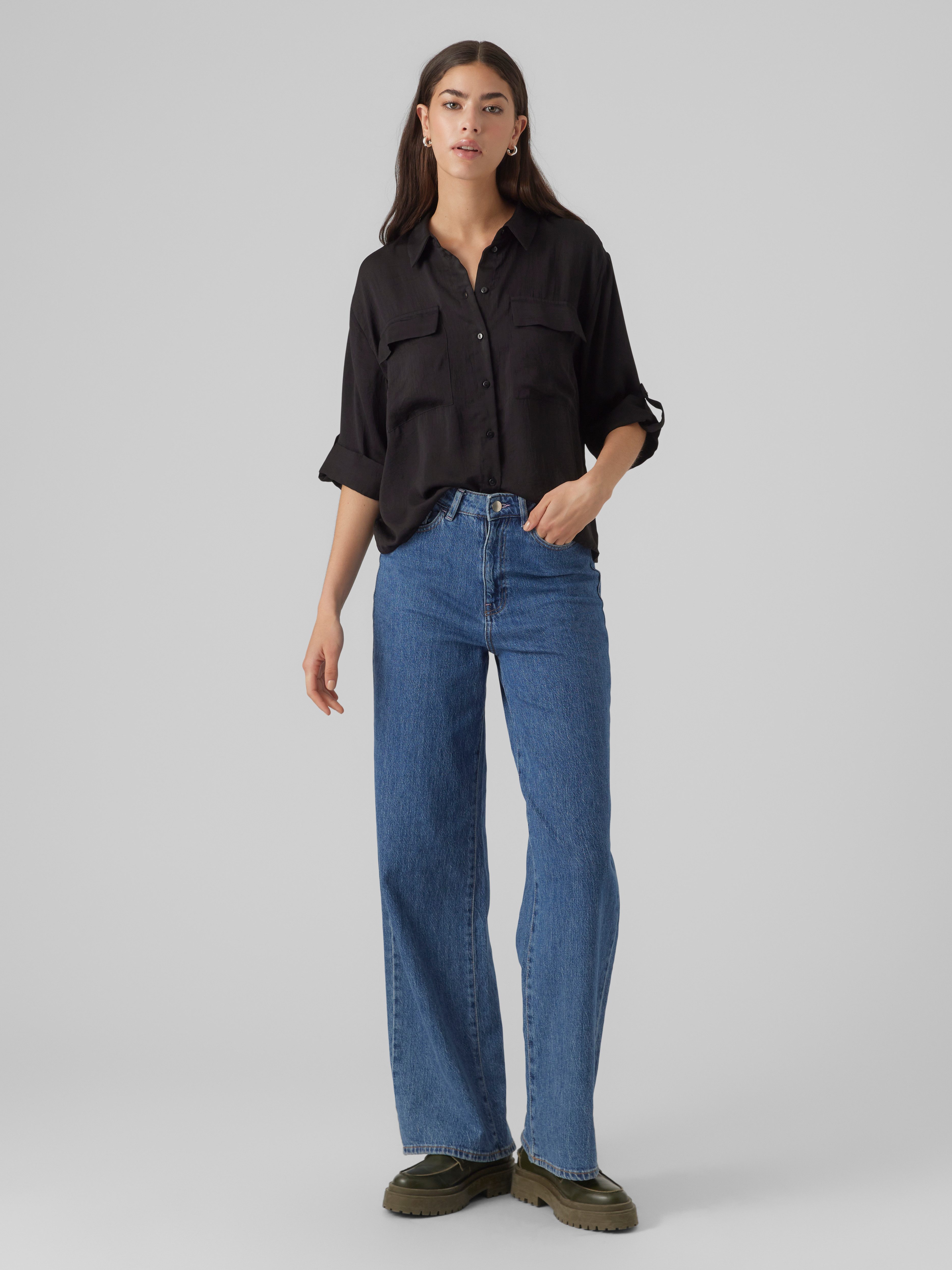Vero Moda Blouse met korte mouwen VMFABIANA 3/4 SHIRT VMA NOOS