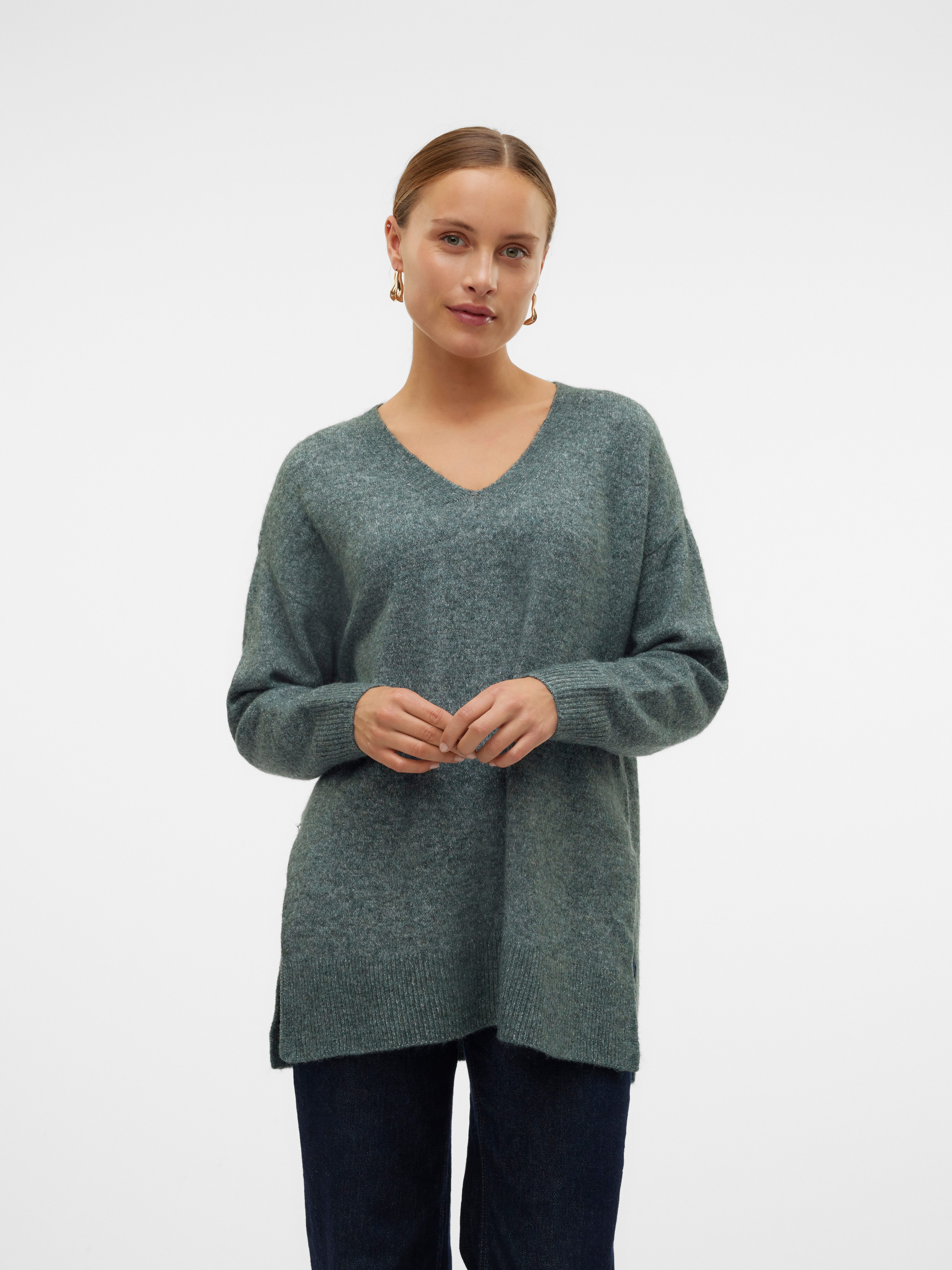 Vero Moda Trui met V-hals VMFILUCA LS V-NECK LONG PULLOVER GA NOOS