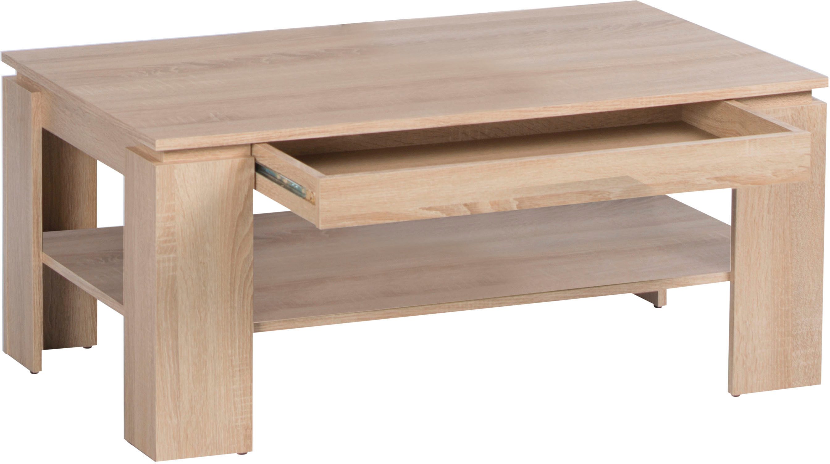 Stolkom Salontafel Harrison met lade, tafel in old style decor, BxHxD 100x44x60 cm