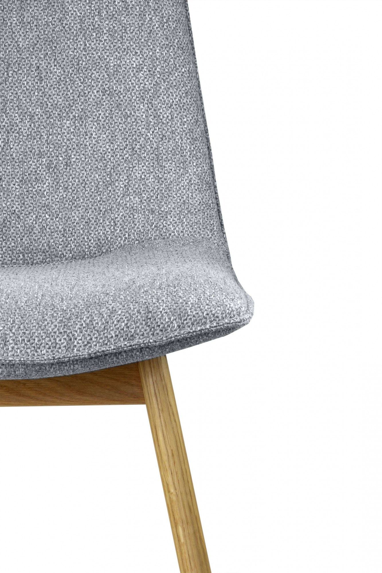 andas Eetkamerstoel Ramon met massief houten poten, verschillende stoffen (set, 2 stuks)