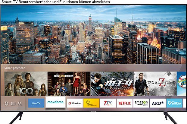 Samsung Led-TV GU43AU7199UXZG, 108 cm / 43", 4K Ultra HD, Smart TV, HDR,Crystal Processor 4K,Q-Symphony,Contrast Enhancer