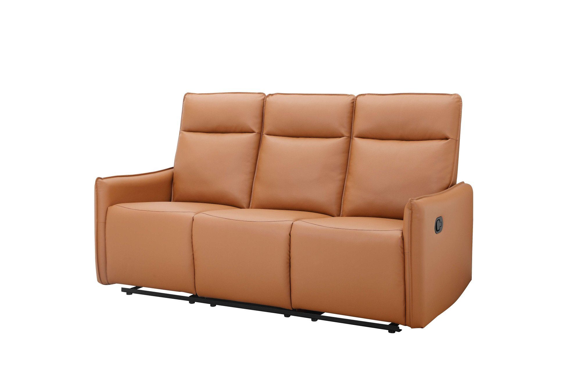 Dorel Home 3-zitsbank Lugo, bioscoopbank met relaxfunctie in kunstleer en geweven stof
