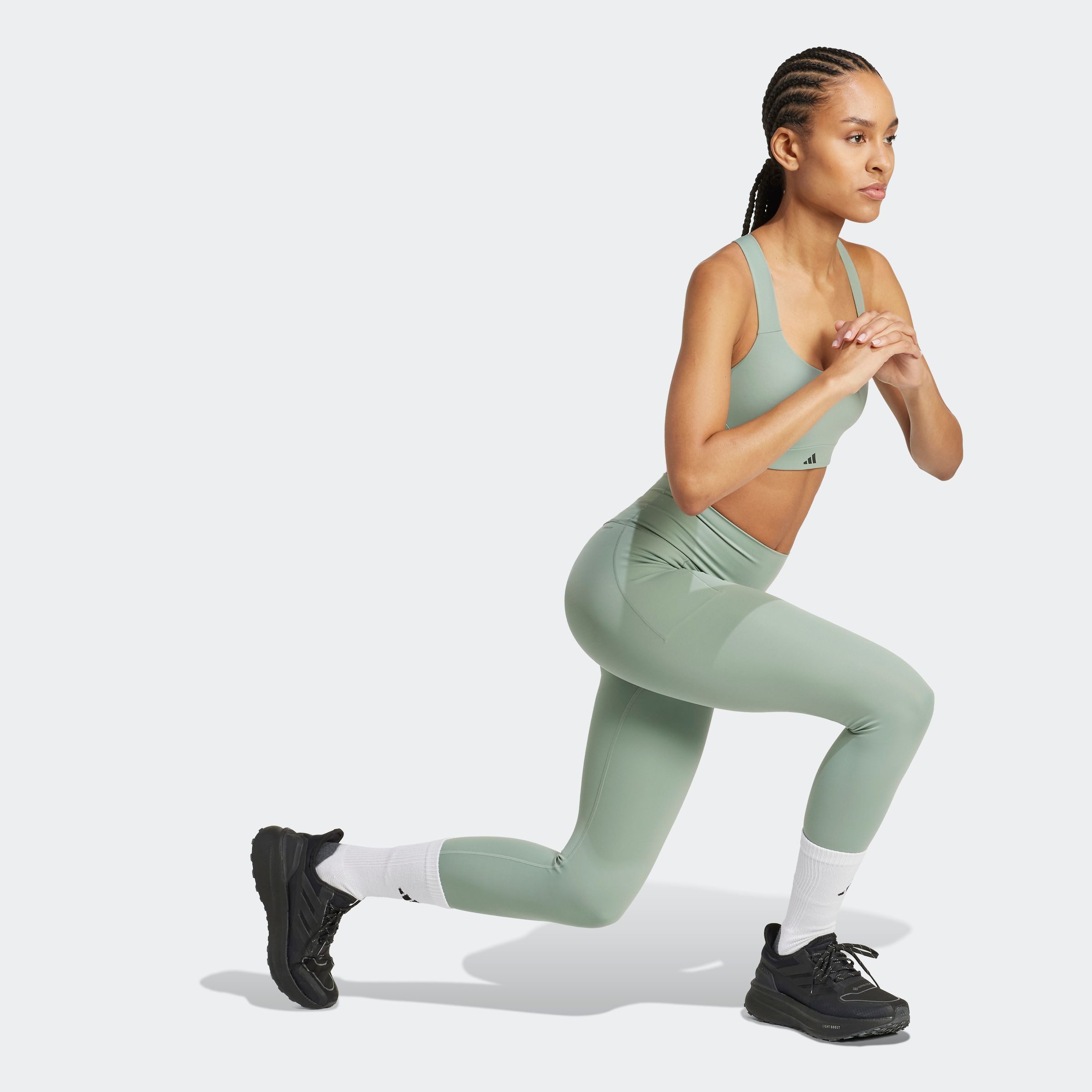 adidas Performance Sport-bh TLRDIM L HS (1-delig)