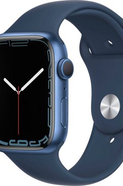 apple smartwatch watch series 7 gps, 45 mm blauw