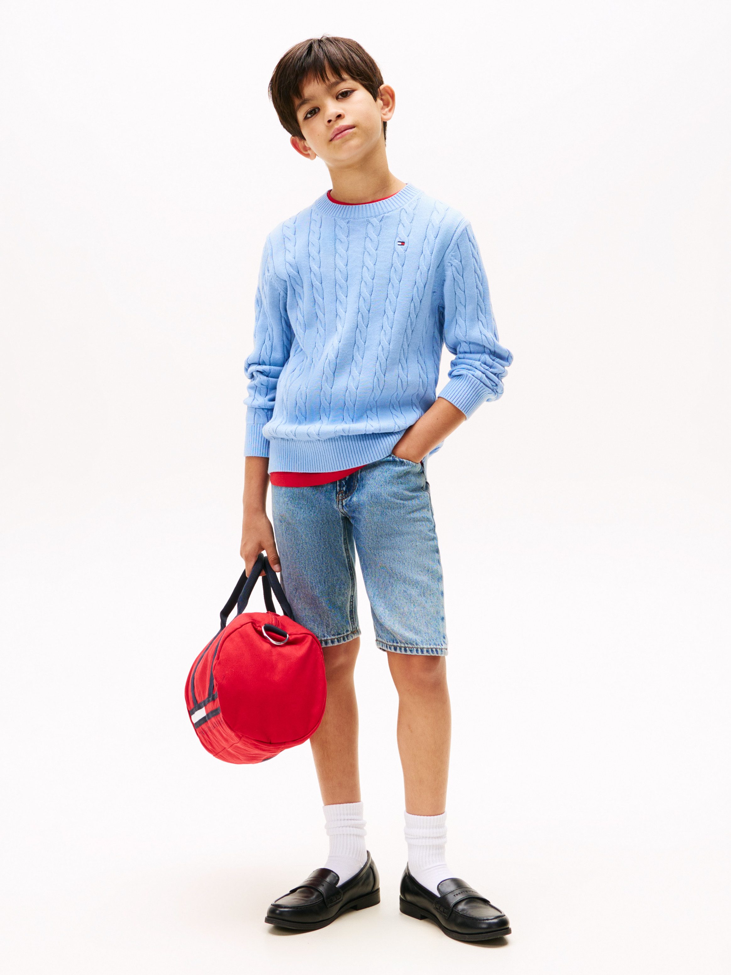 Tommy Hilfiger Gebreide trui COTTON CABLE SWEATER