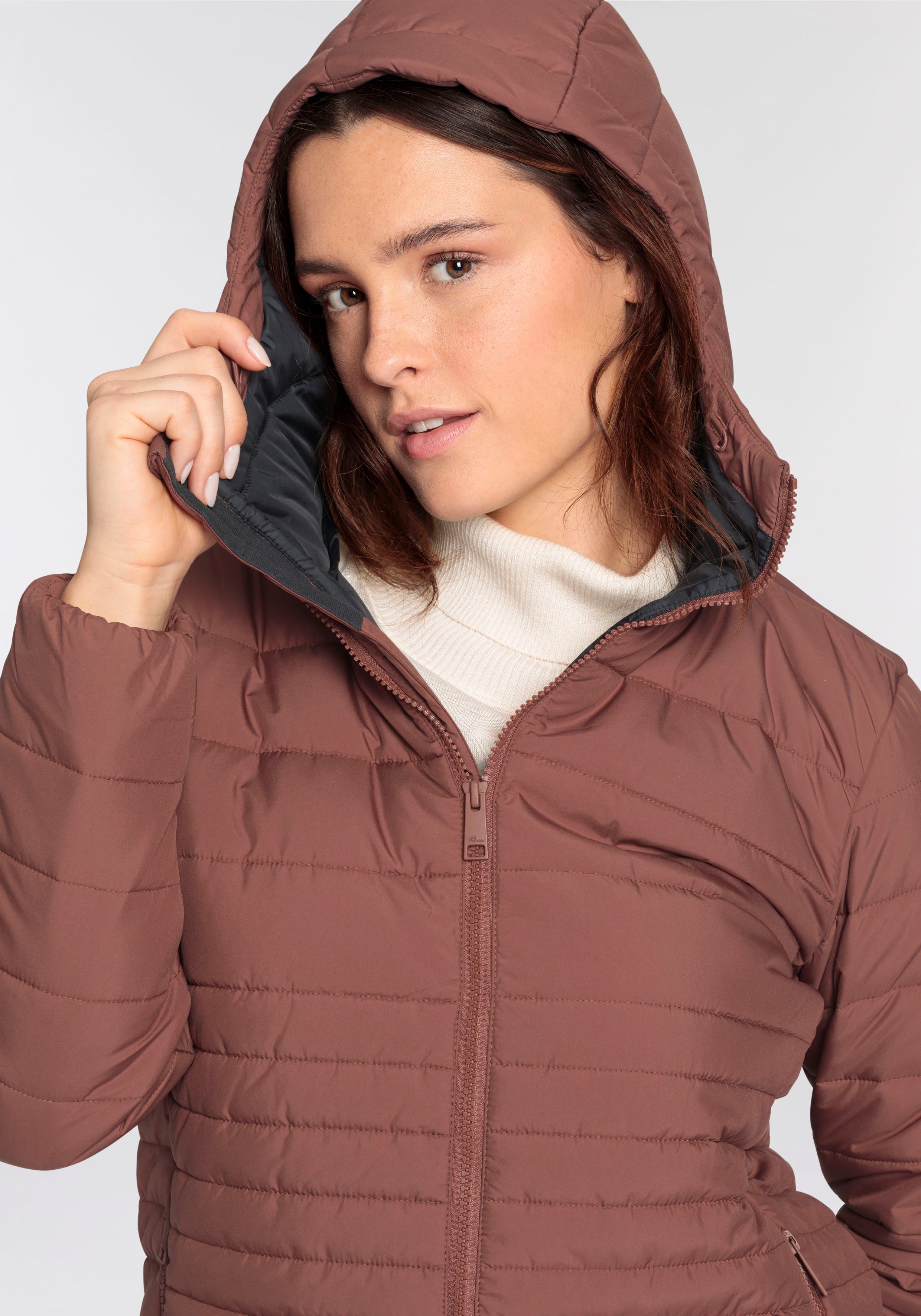 Jack Wolfskin Gewatteerde jas LUBEENA Overgangsjas winddicht, ademend & sneldrogend