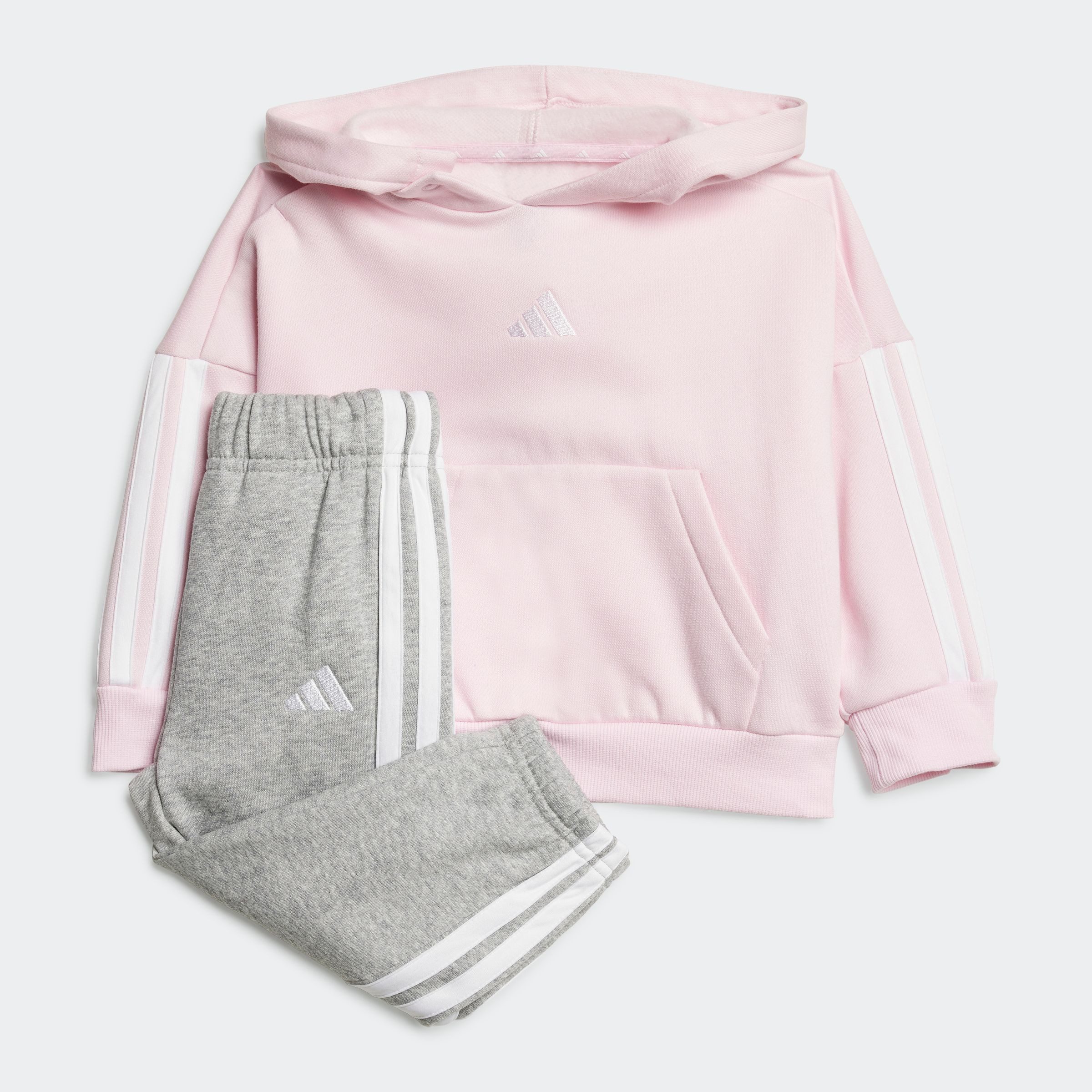 adidas Sportswear Trainingspak I 3S FL HD JOG (2-delig) kinderen trainingspakken maat 104 roze