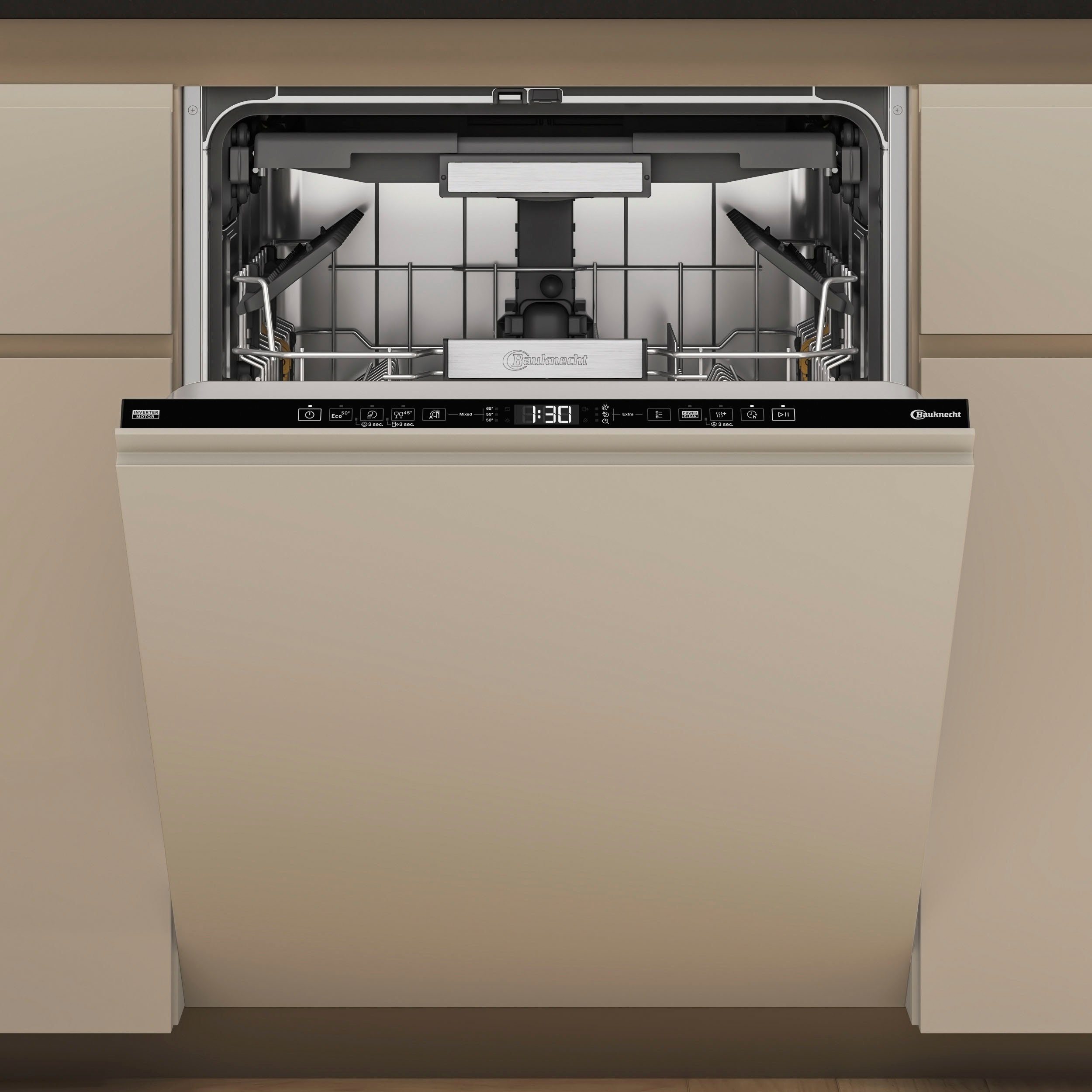 BAUKNECHT Volledig integreerbare vaatwasser B7I HT58 TC, 82 cm x 59,8 cm