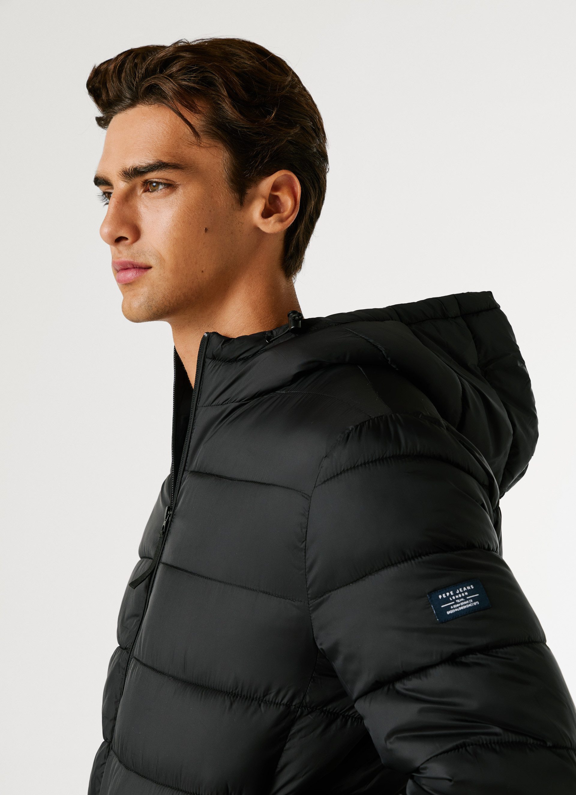 Pepe Jeans Gewatteerde jas PUFFER HOOD Regular fit met capuchon