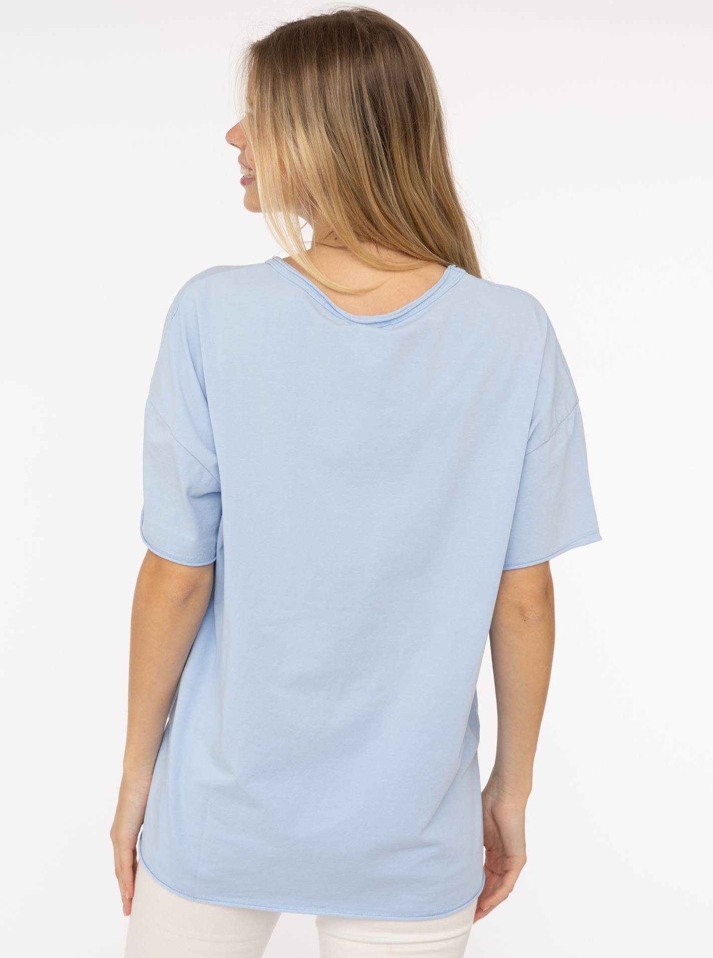 Zwillingsherz Shirt met korte mouwen Oversized shirt met stempeldruk "Moin"