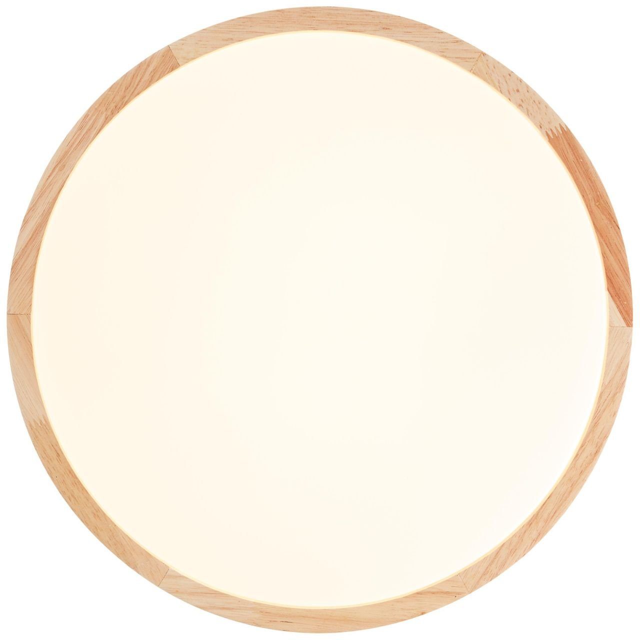 Brilliant Leuchten Plafondlamp SLIMLINE Led wand- en plafondlamp 39 cm hout licht/wit (1 stuk)