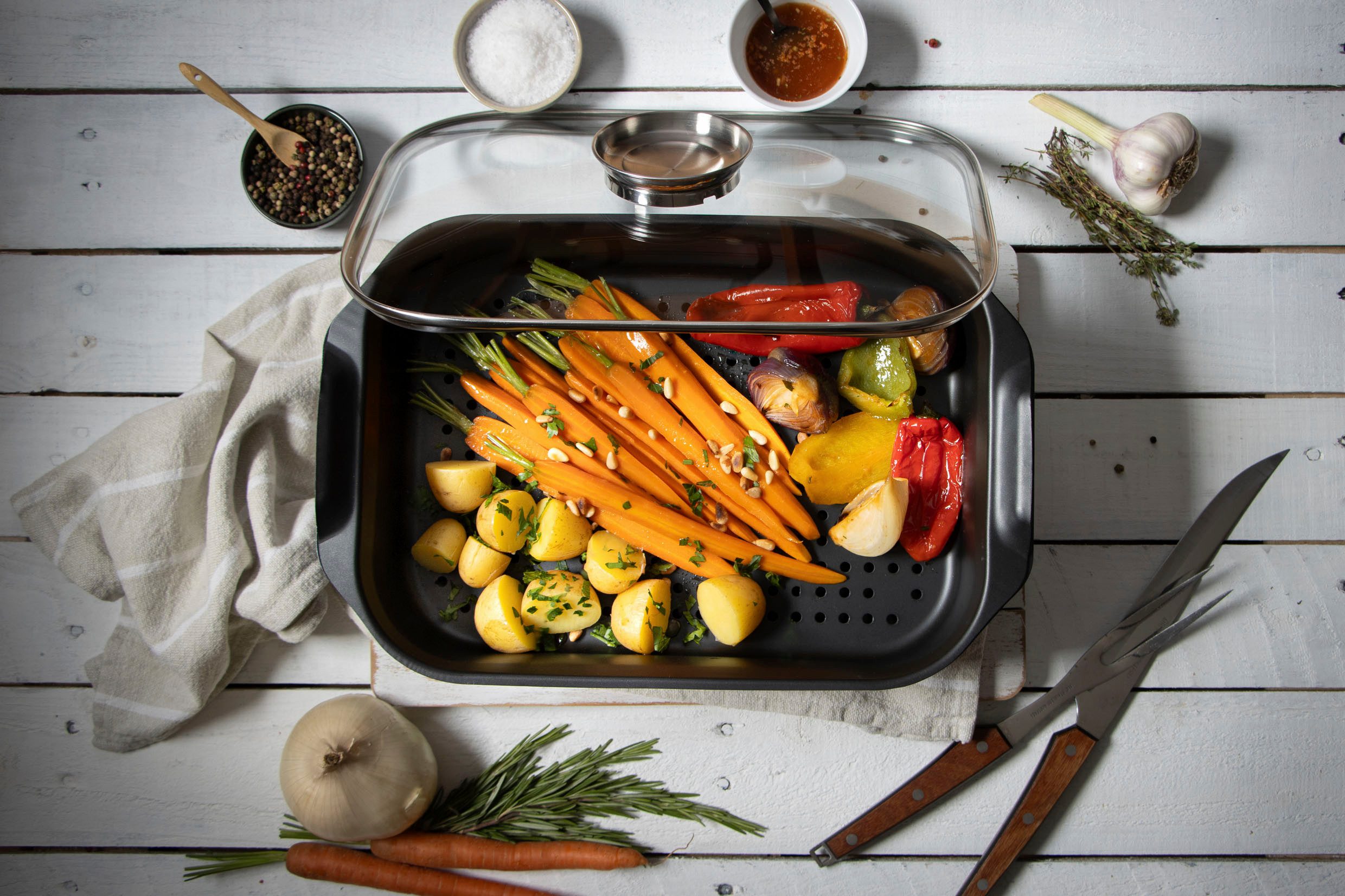 Elo Braadpan Duo Vital met carboneinsatz, ovenbestendig, inductie