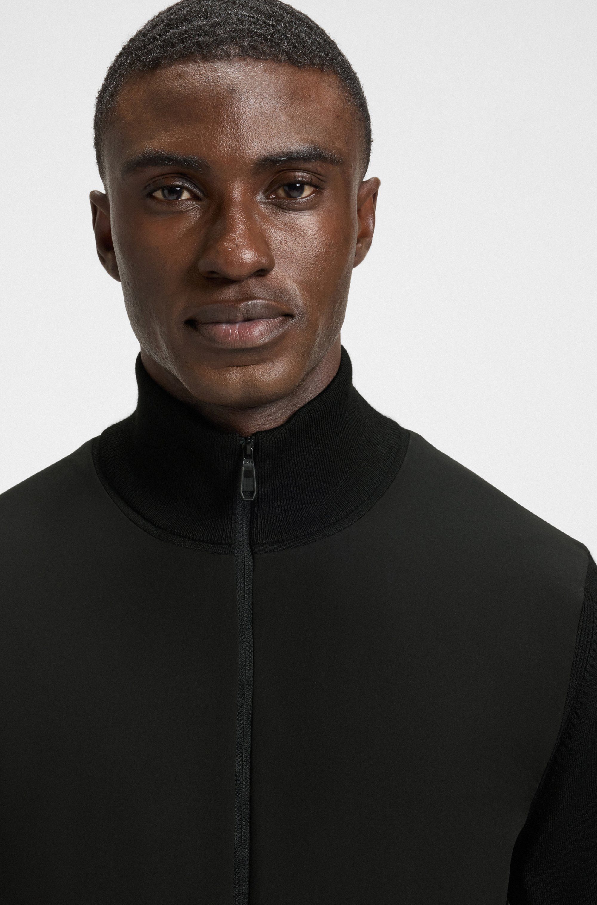 BOSS GREEN Hybride jas Momentum regular fit, met staande kraag