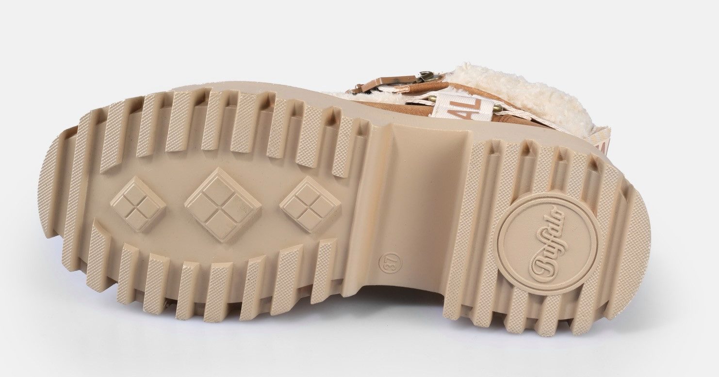 Buffalo Plateaulaarsjes Aspen Com Mid Warm Winterboots, veterboots, enkellaarsje met knuffelige warme voering