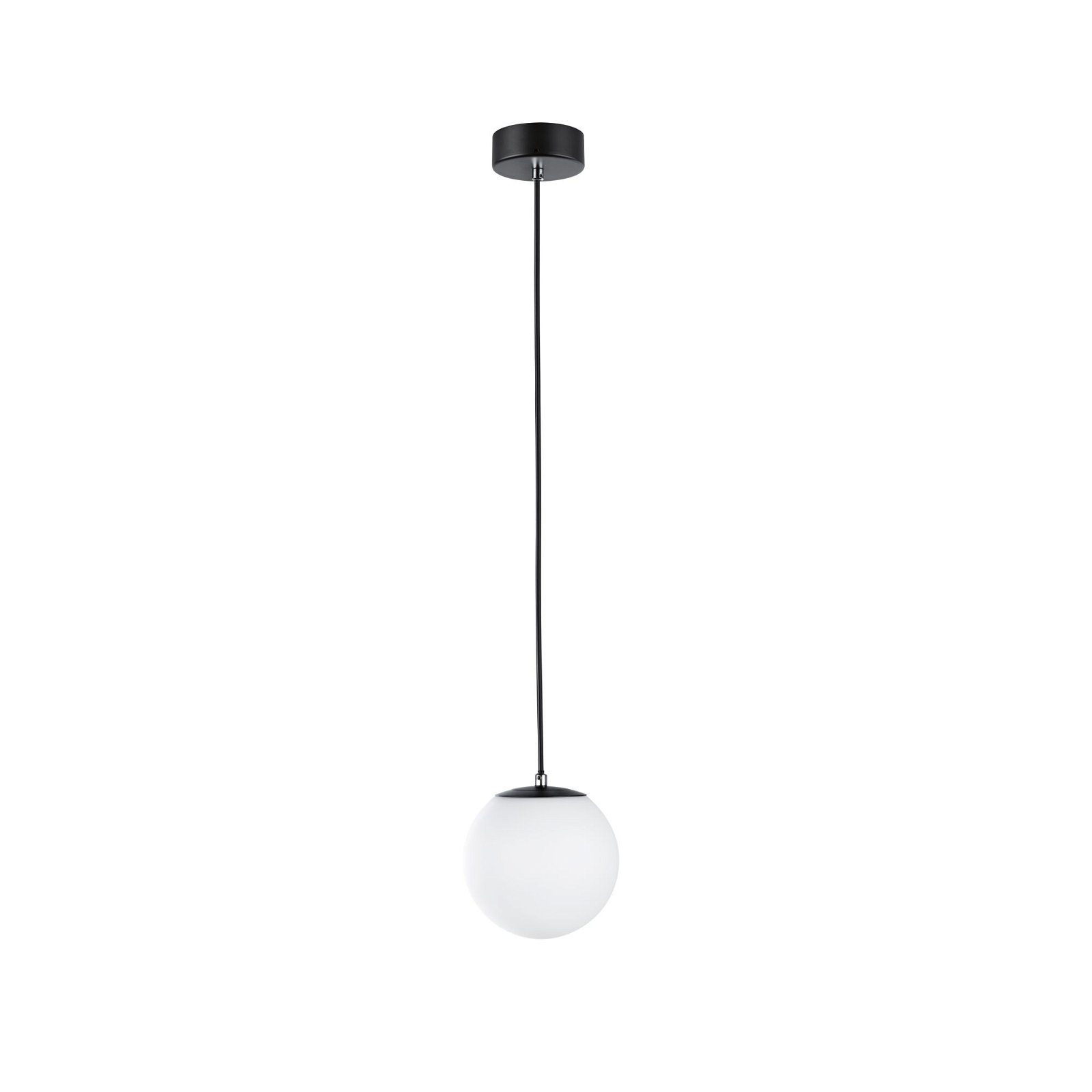 Paulmann Led-hanglamp Selection Bathroom Gove IP44 9W 3000K Satin, Glas/Metaal (1 stuk) hanglampen zwart