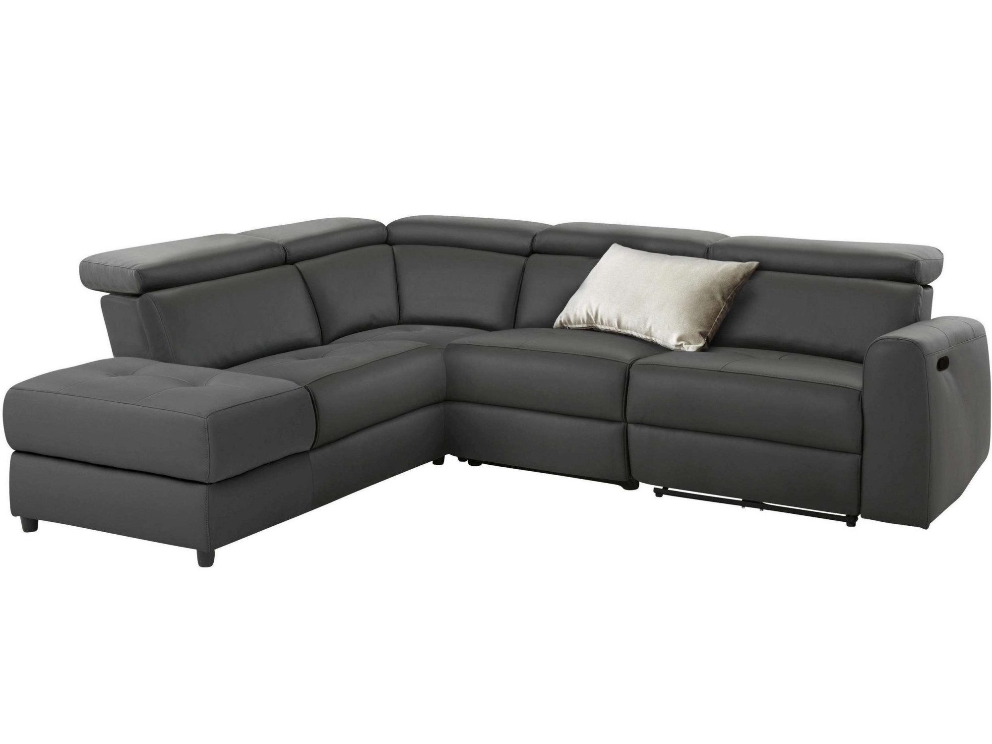 Home affaire Hoekbank Sentrano, L-vorm, 273 cm, man. of electr. relaxfunctie en usb/kopverstelling